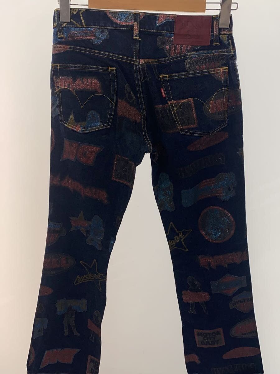 Hysteric Glamour Patchwork Logo Boot Cut Denim Jeans Size US 29 - 2 Thumbnail