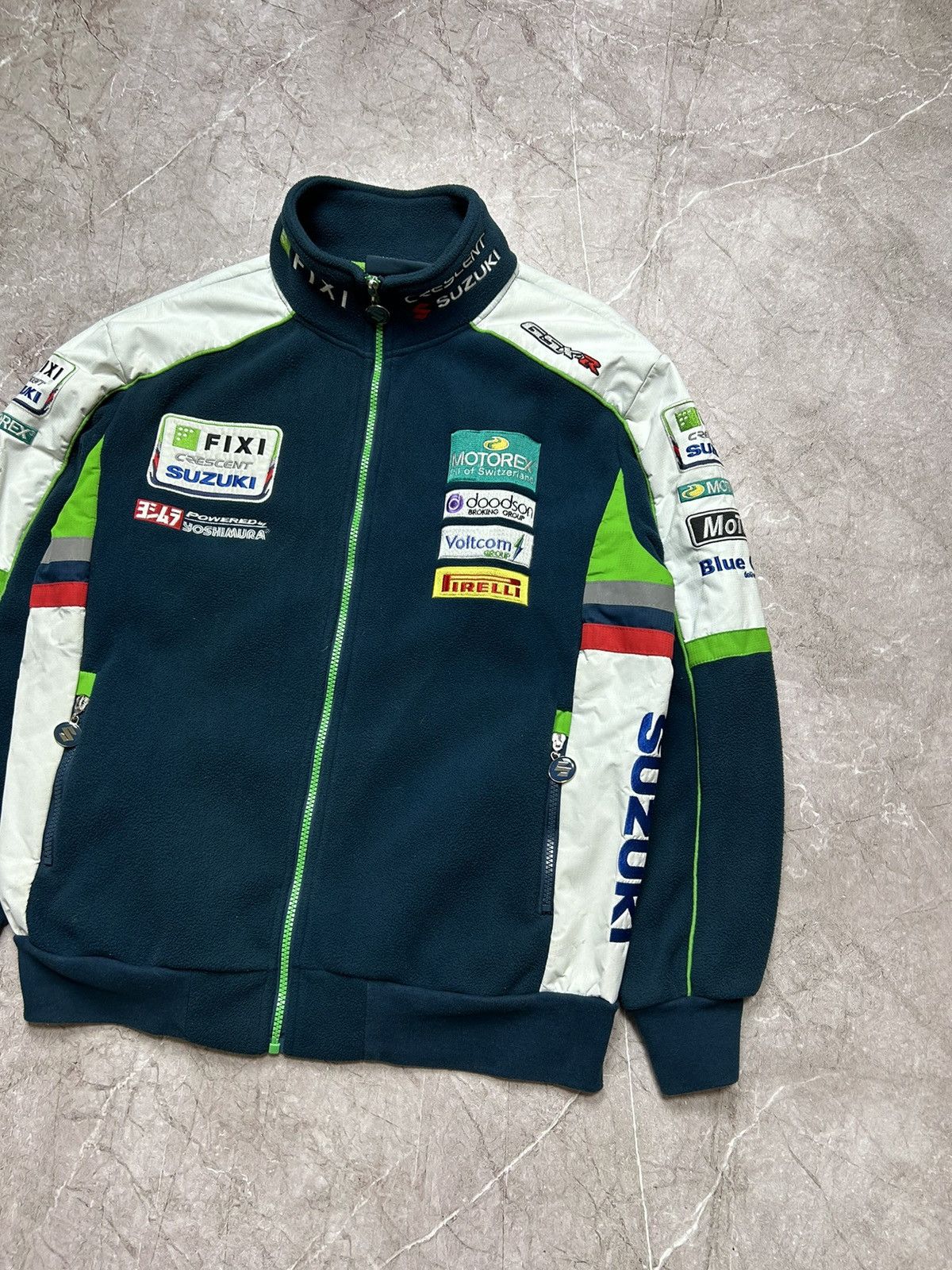 Vintage Vintage Racing Fleeced Jacket Suzuki Size US S / EU 44-46 / 1 - 2 Thumbnail