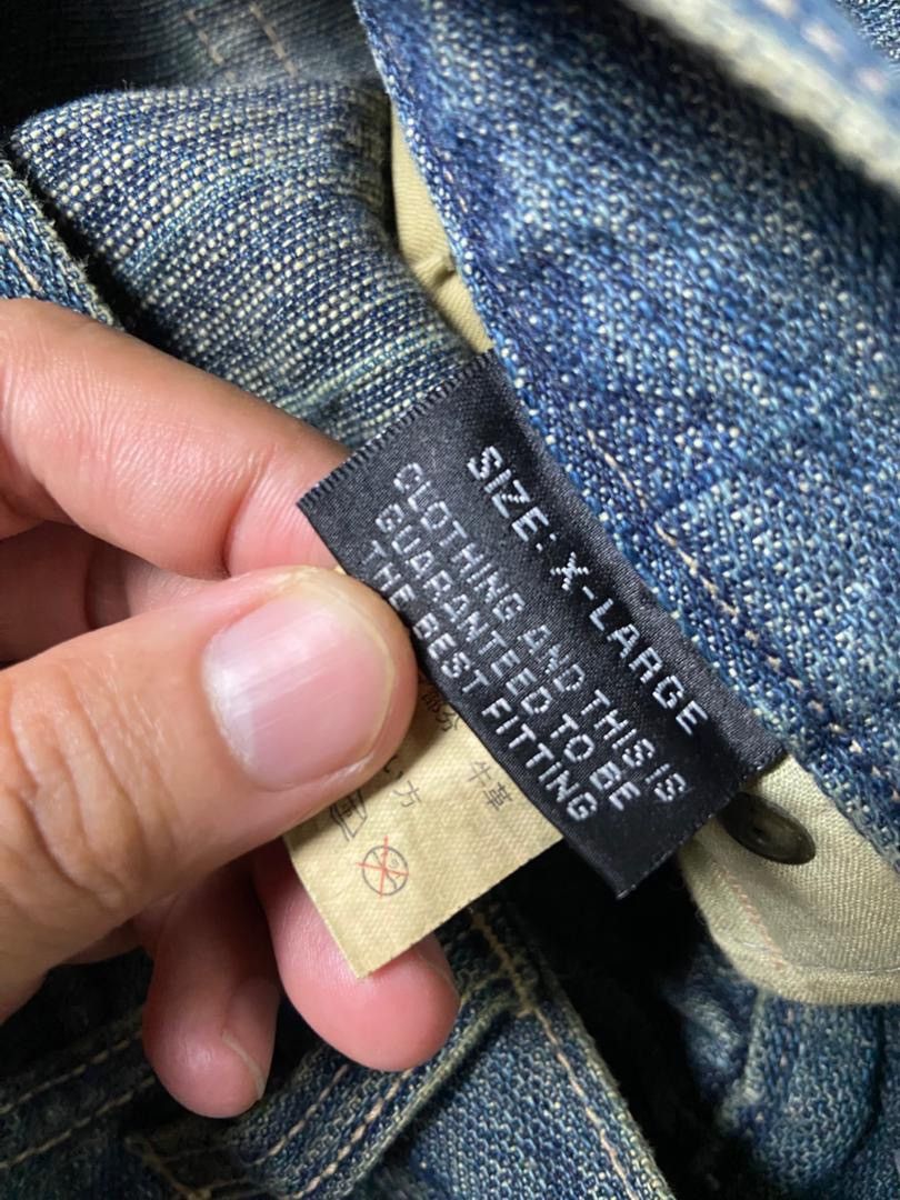 Japanese Brand 🔥 INTERNATIONALE Distressed Patchwork Denim Pants 🔥 (136) Size US 35 - 6 Thumbnail