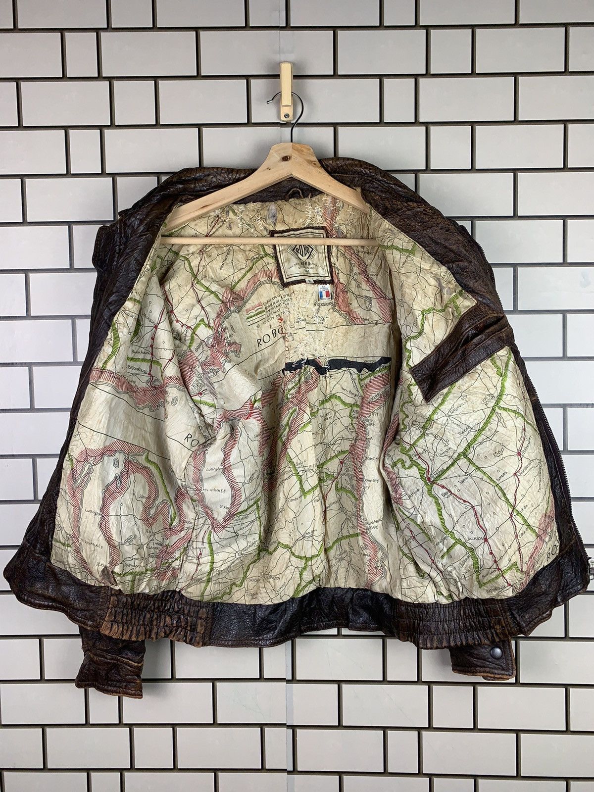 Vintage Vintage 90s Robo Leather Bomber Jacket Size US M / EU 48-50 / 2 - 2 Thumbnail