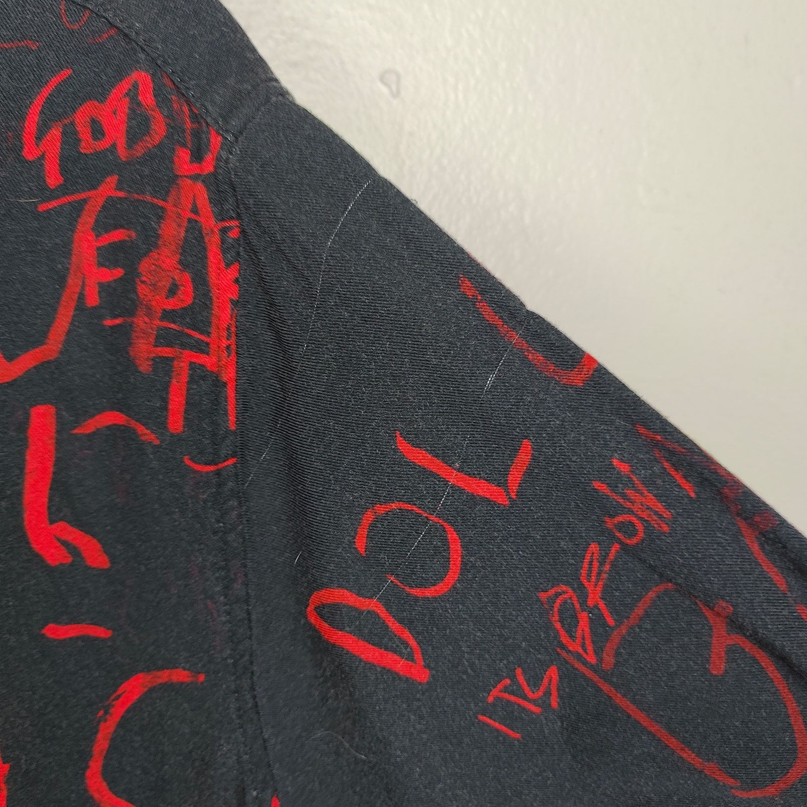 Ksubi Ksubi Printed Button Up Shirt Mens Medium Black Red Size US M / EU 48-50 / 2 - 4 Thumbnail