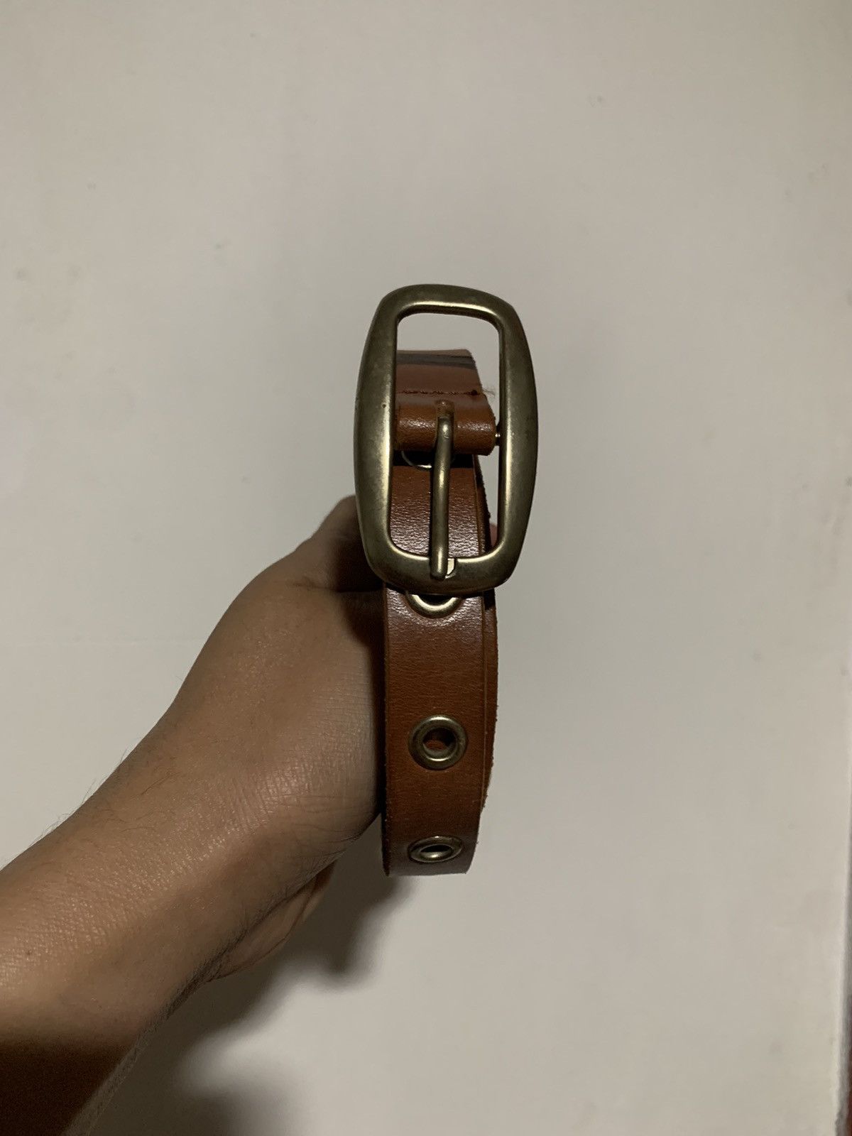 Leather 79 Inch Leather Belt Size ONE SIZE - 3 Thumbnail