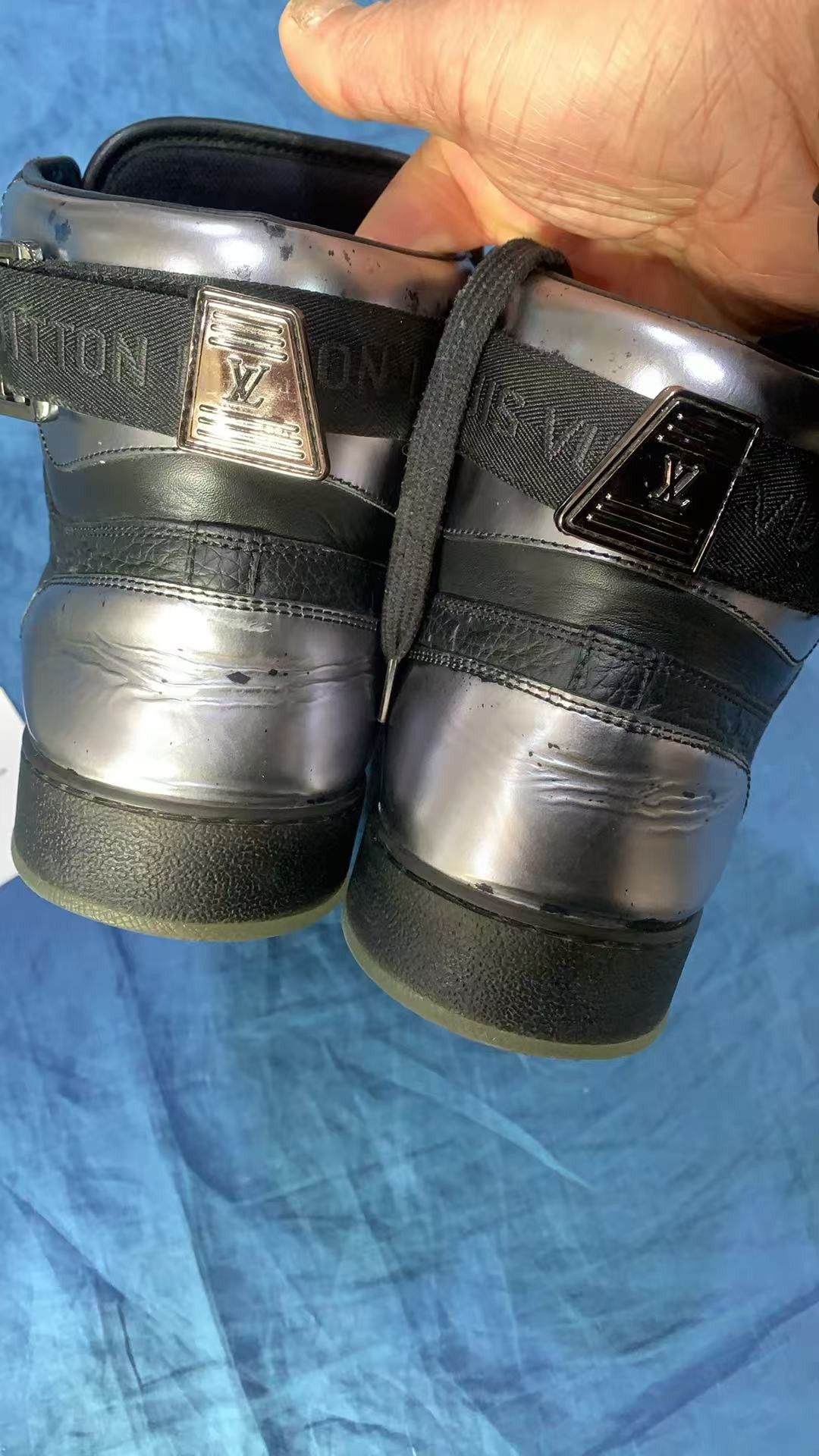 Louis Vuitton Louis Vuitton Rivoli High-Top Casual Sneakers in Black 0079 Size US 9.5 / EU 42-43 - 9 Thumbnail