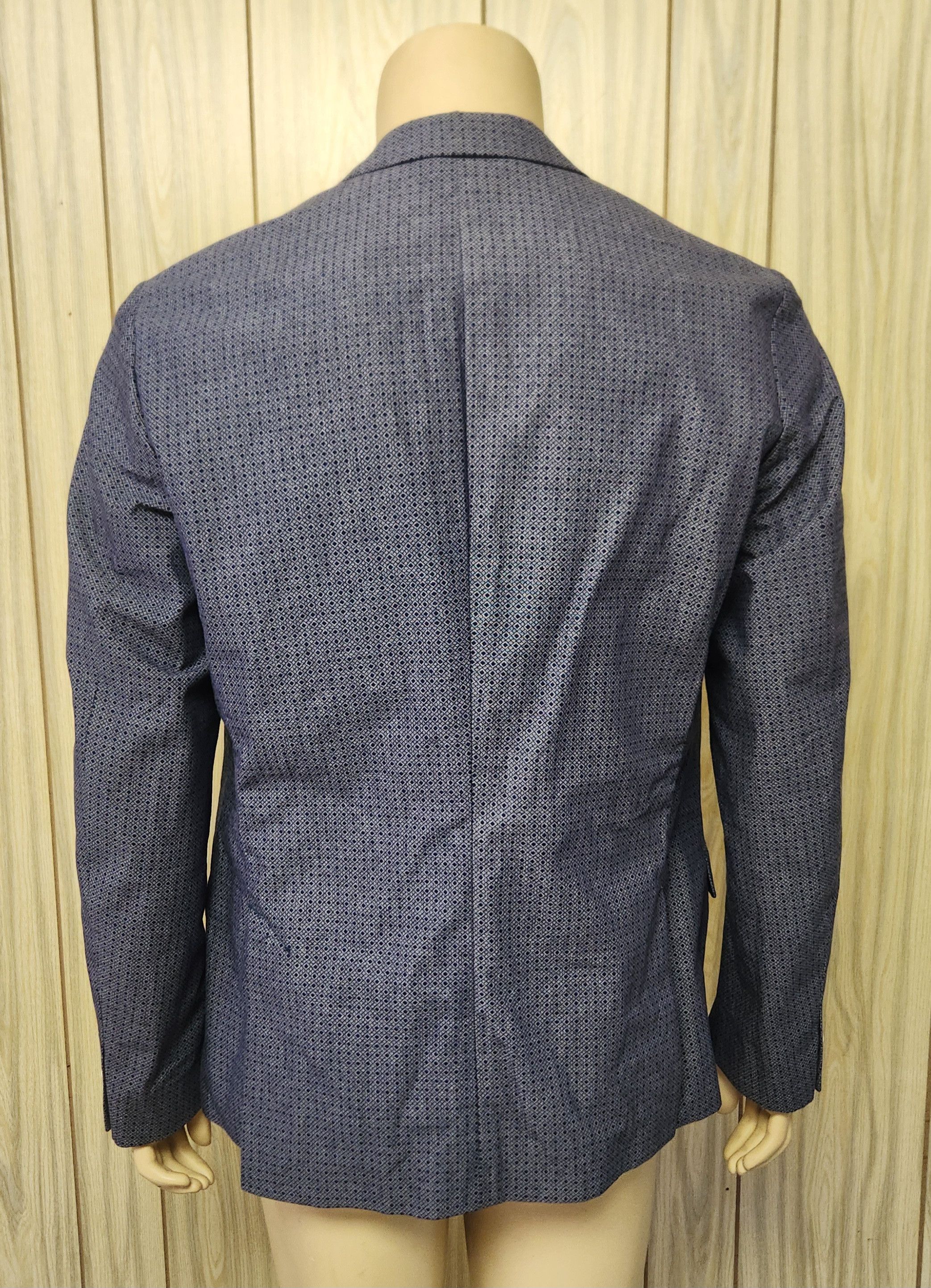 Other Bertoni sport coat 42 blue cotton pattern men's Denmark Size 42R - 5 Thumbnail