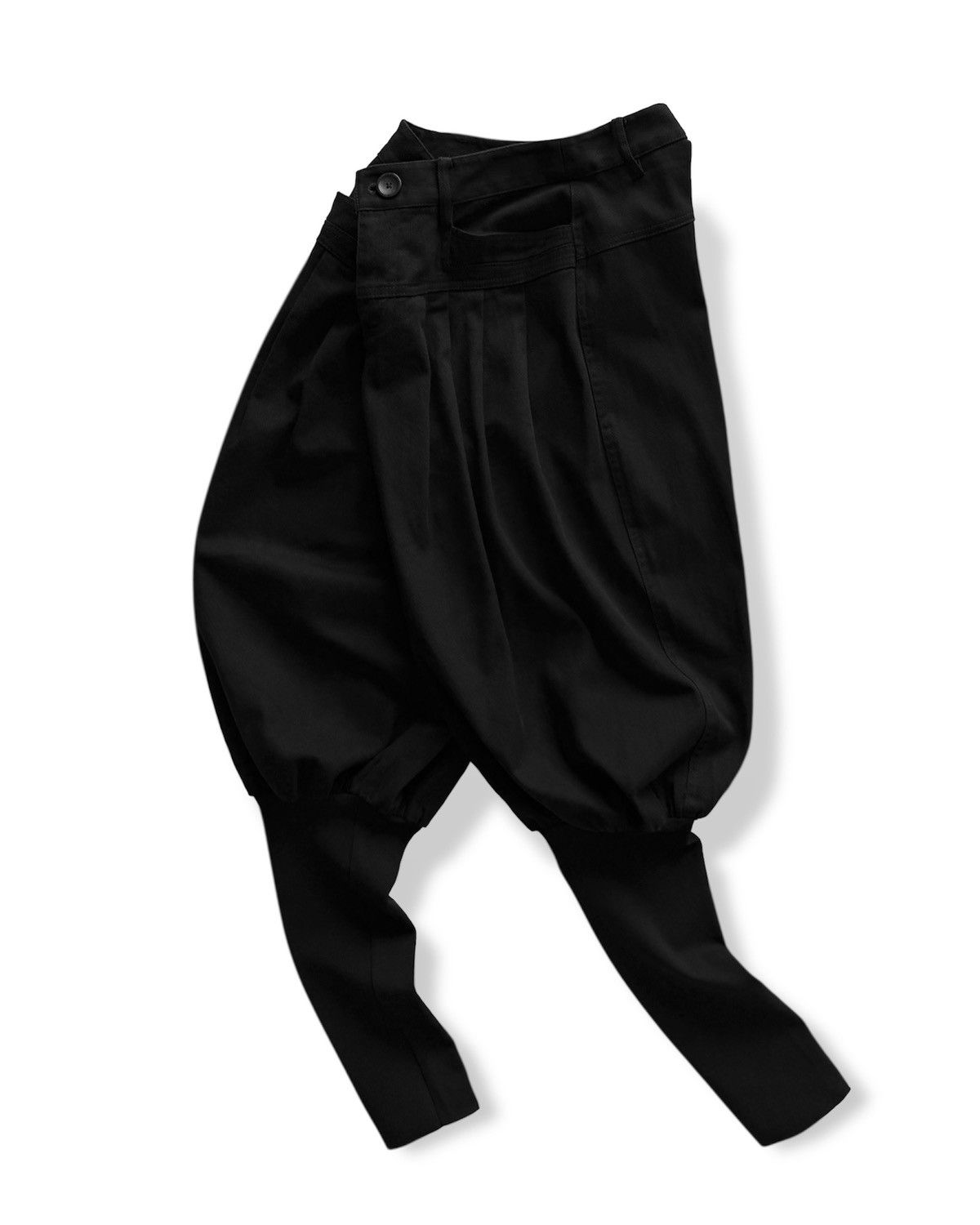 Japanese Brand LA PARGAY BLACK HAREM PANTS Size US 30 / EU 46 - 6 Thumbnail