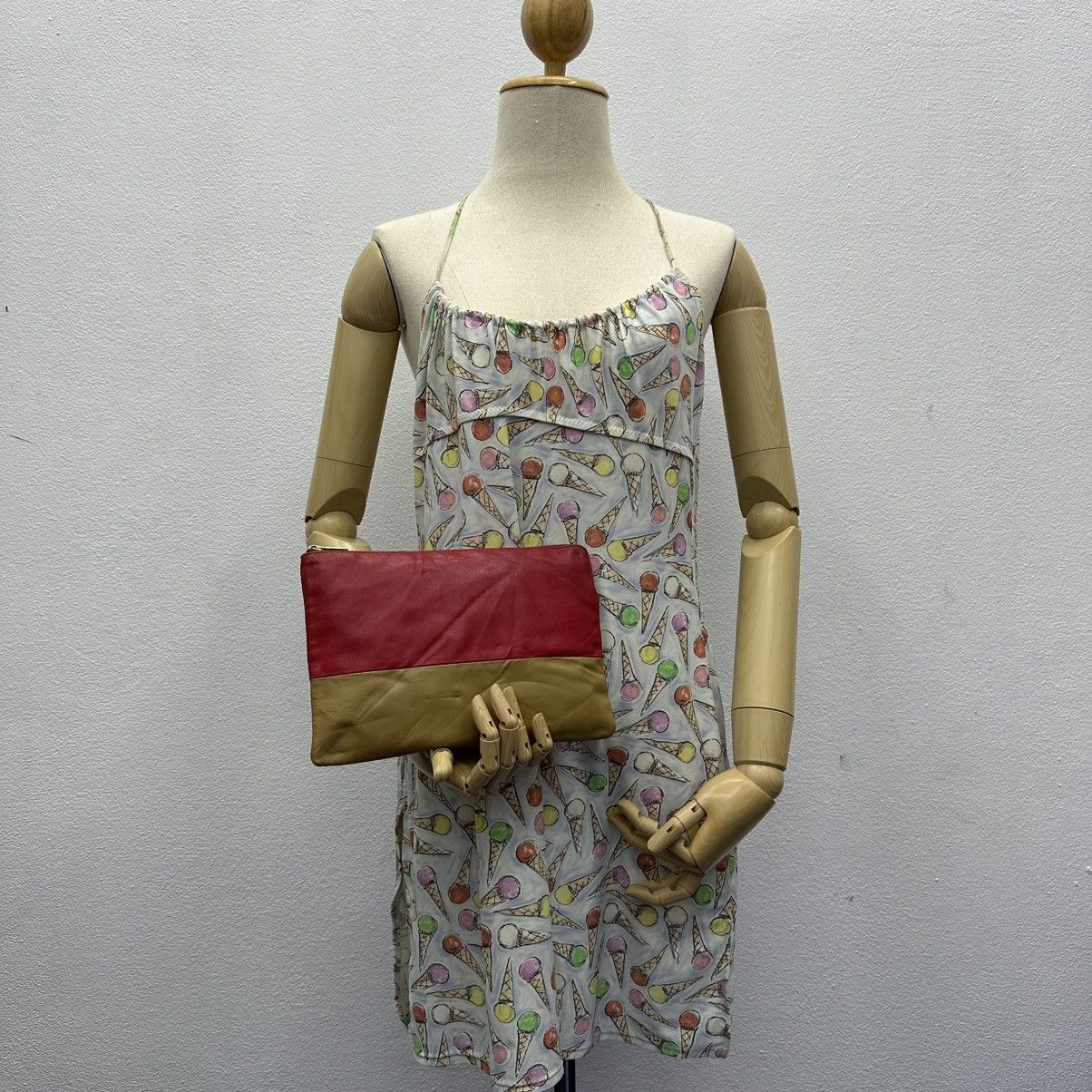Celine ‼️YES‼️ AUTHENTIC CELINE BI-COLOR SOLO POUCH CLUTCH BAG Size ONE SIZE - 1 Thumbnail