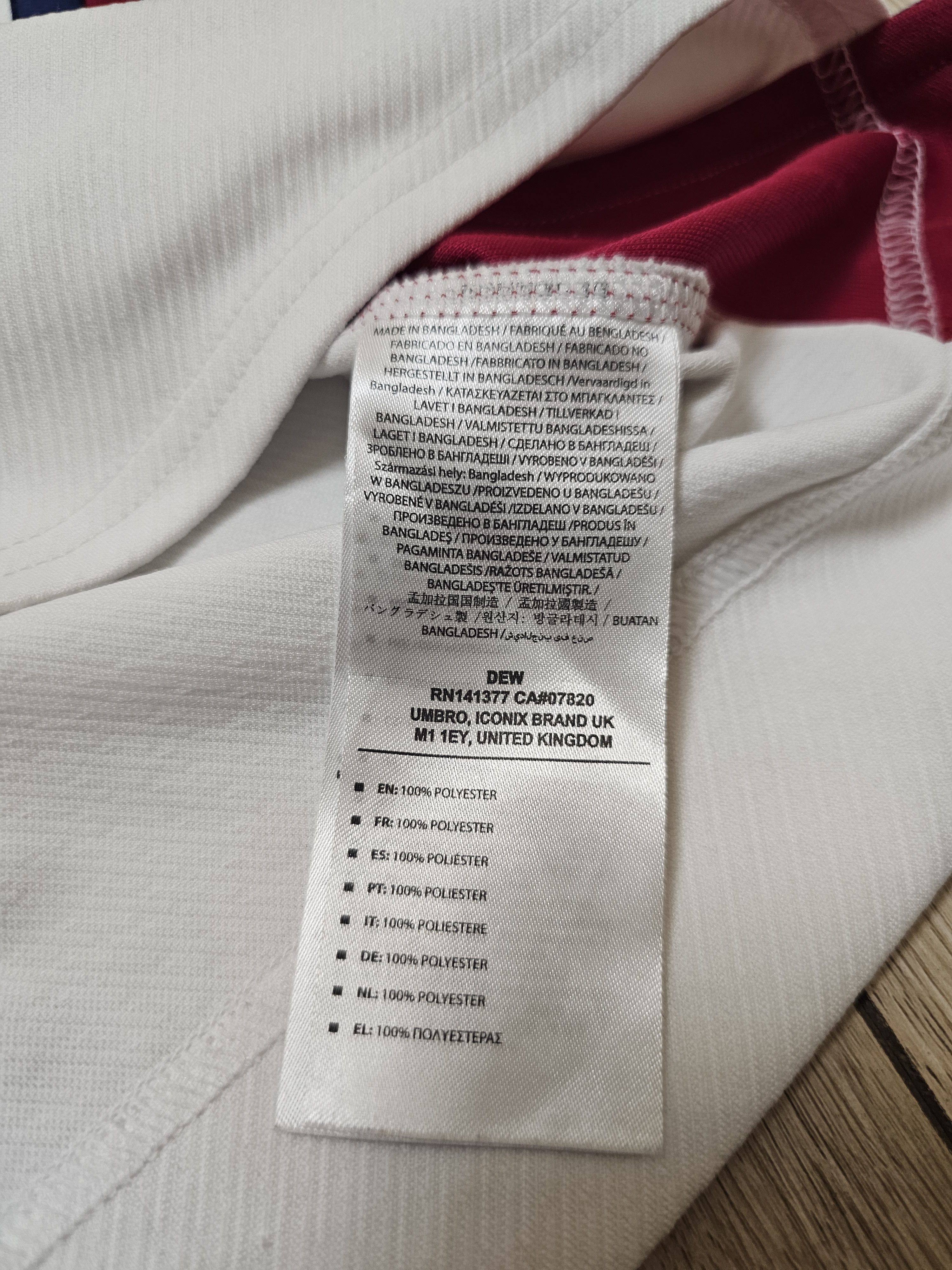 Umbro ENGLAND RUGBY JERSEY ENGLAND RUGBY SHIRT AWAY WHITE O2 Size US L / EU 52-54 / 3 - 7 Thumbnail