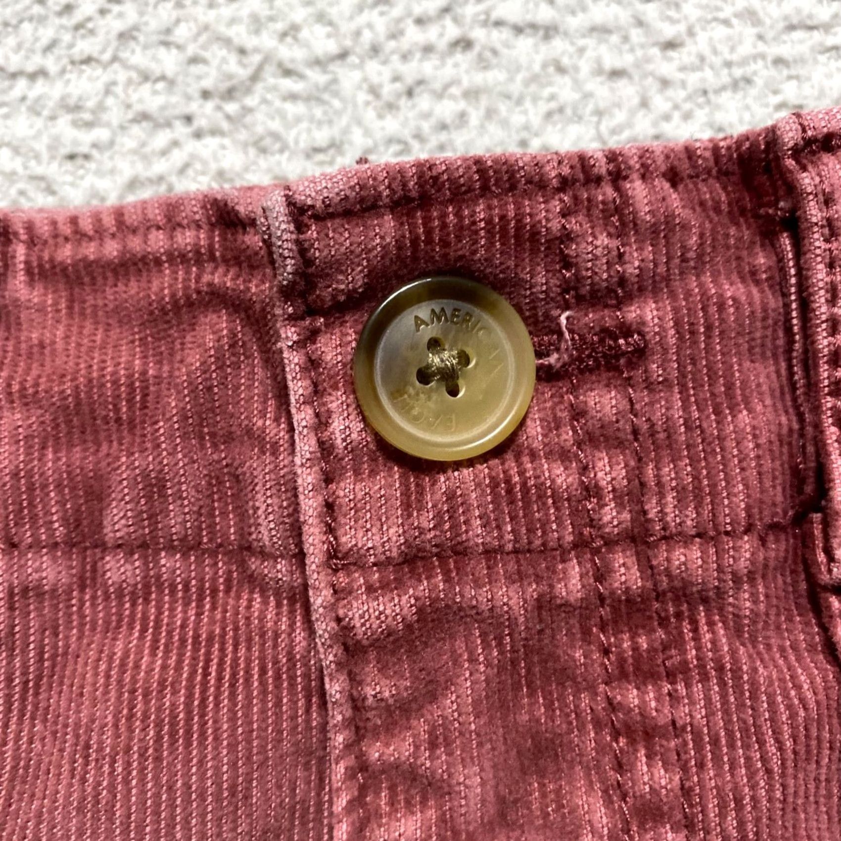 American Eagle Outfitters American Eagle Outfitters Skirt Womens 2 Red Corduroy Mini Stretch Pockets Front Button Casual Preppy Shorts Womens Size 26" / US 2 / IT 38 - 7 Thumbnail