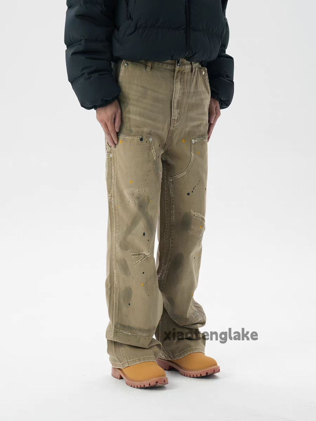Vintage xtl vintage wide Leg loose baggy carpenter paint pants Size US 30 / EU 46 - 5 Thumbnail