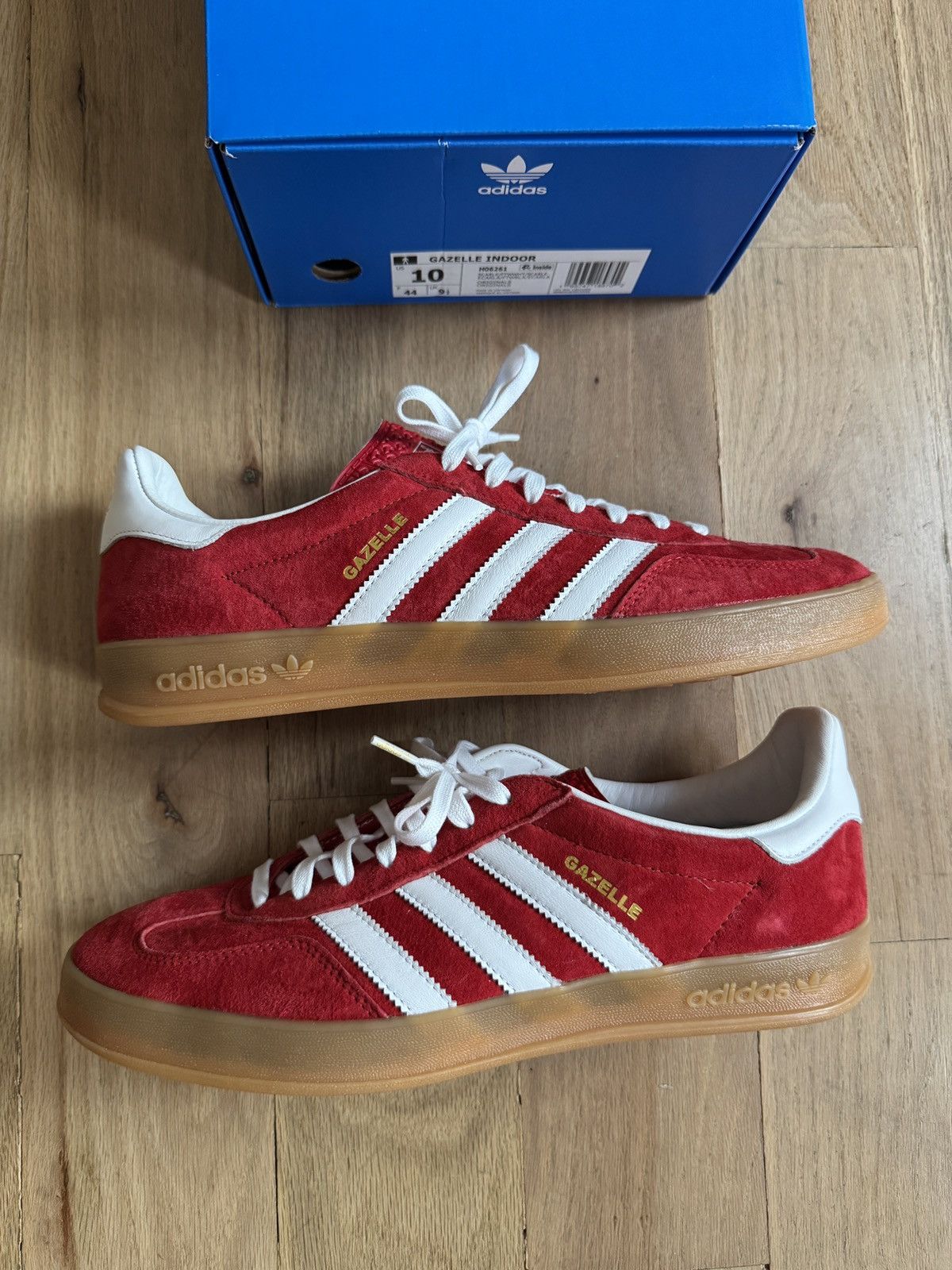 Adidas Adidas Gazelle Indoor Red Suede Size US 10 / EU 43 - 2 Thumbnail