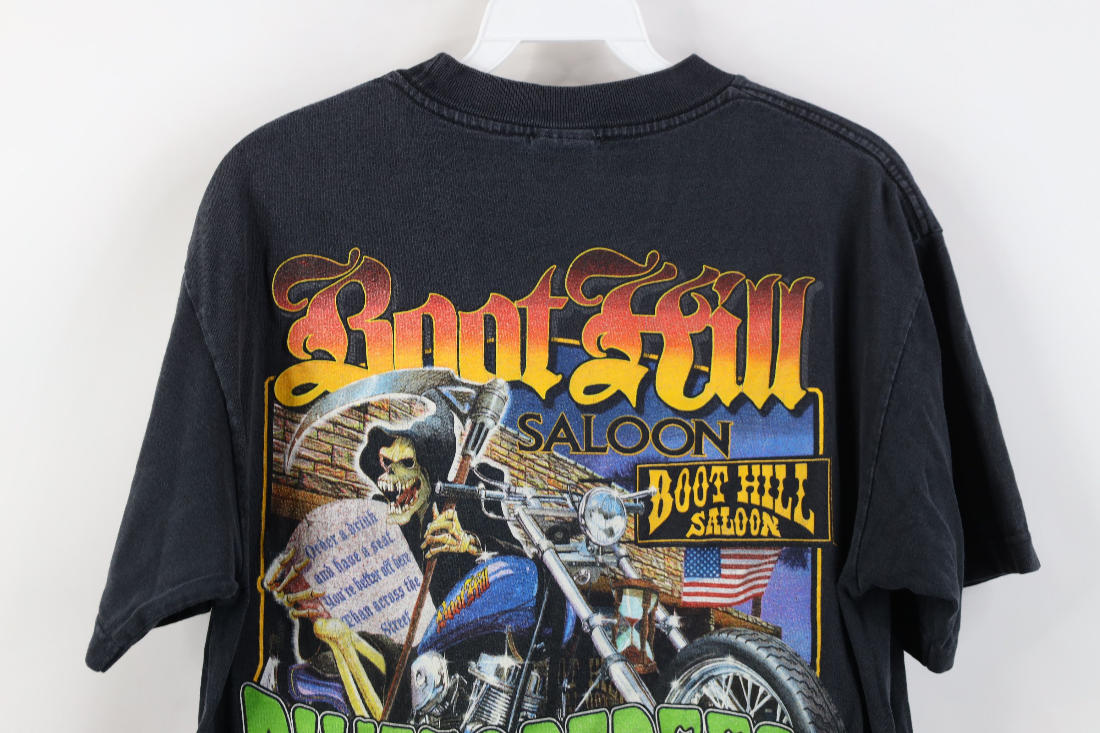 Vintage Vintage Y2K 2001 Halloween Boot Hill Saloon T-Shirt USA Size US M / EU 48-50 / 2 - 14 Thumbnail