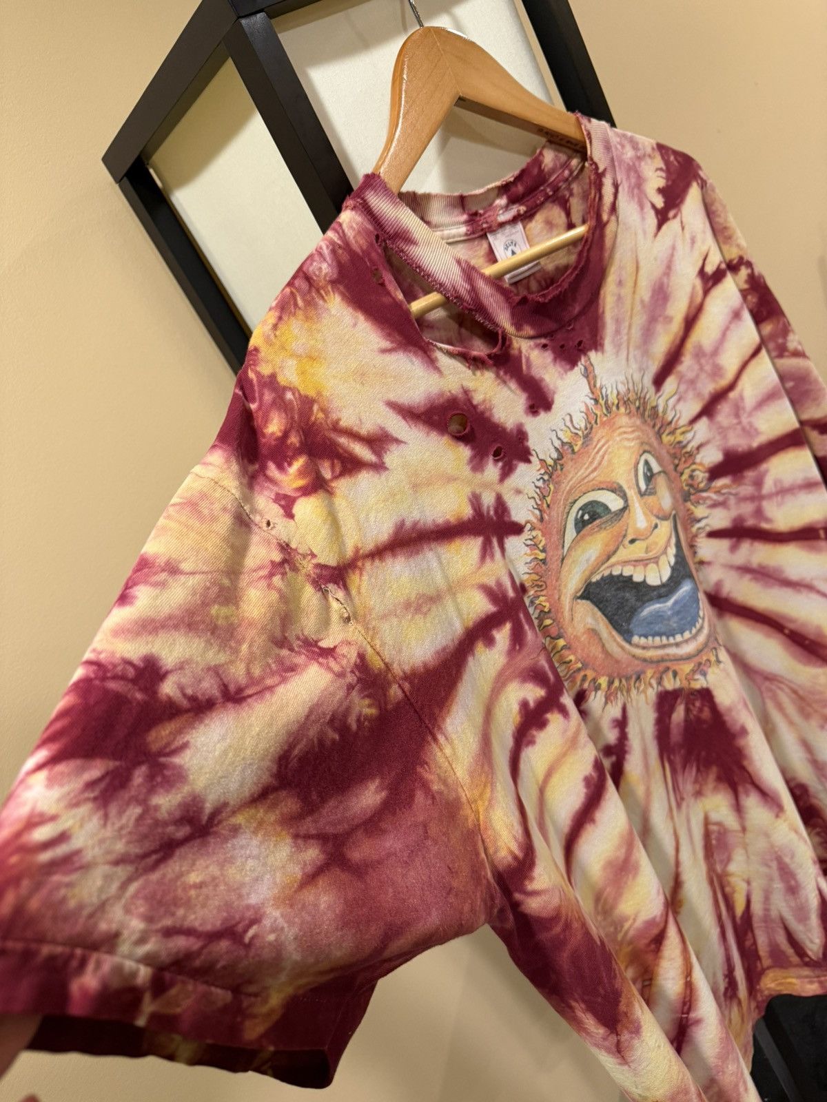 Vintage Vintage Grateful Dead Psychedelic Sun Dubois Tie Dye T-Shirt Size US XL / EU 56 / 4 - 4 Thumbnail