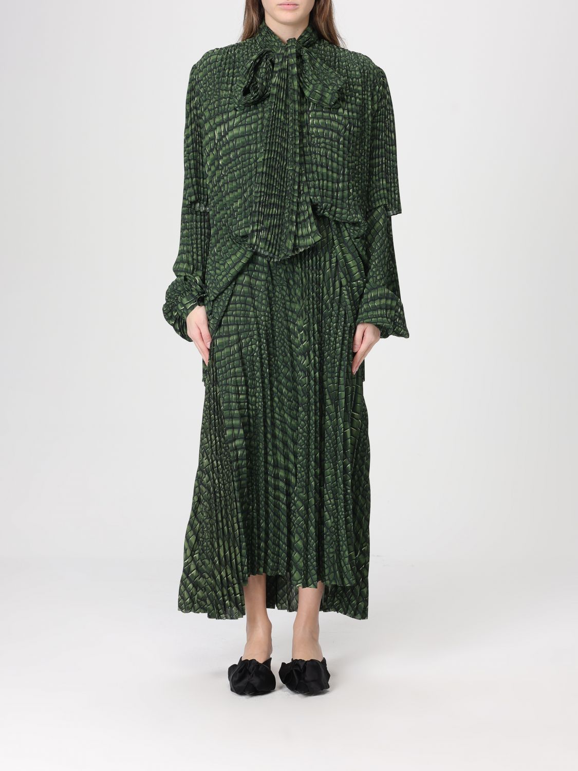 Balenciaga Dress Woman Green