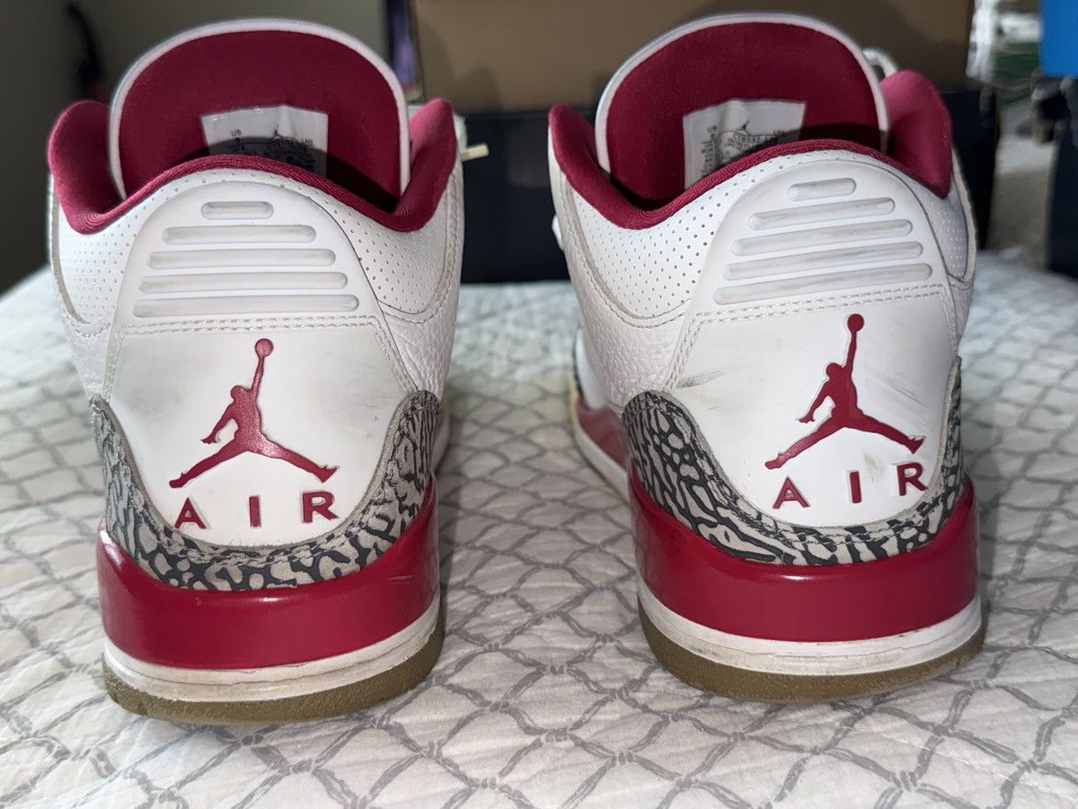 Jordan Brand Air Jordan 3 Retro ‘ Cardinal Red ’ Size US 9 / EU 42 - 3 Thumbnail