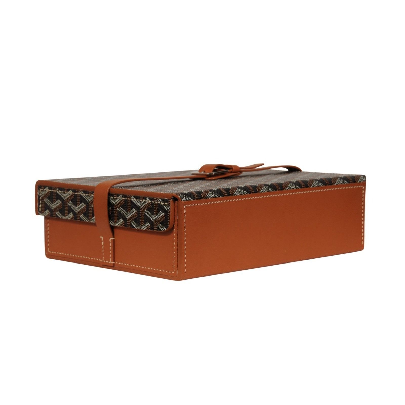 Goyard Montre De Voyage Eight Watch Box Black Tan Travel Trunk Size ONE SIZE - 6 Thumbnail
