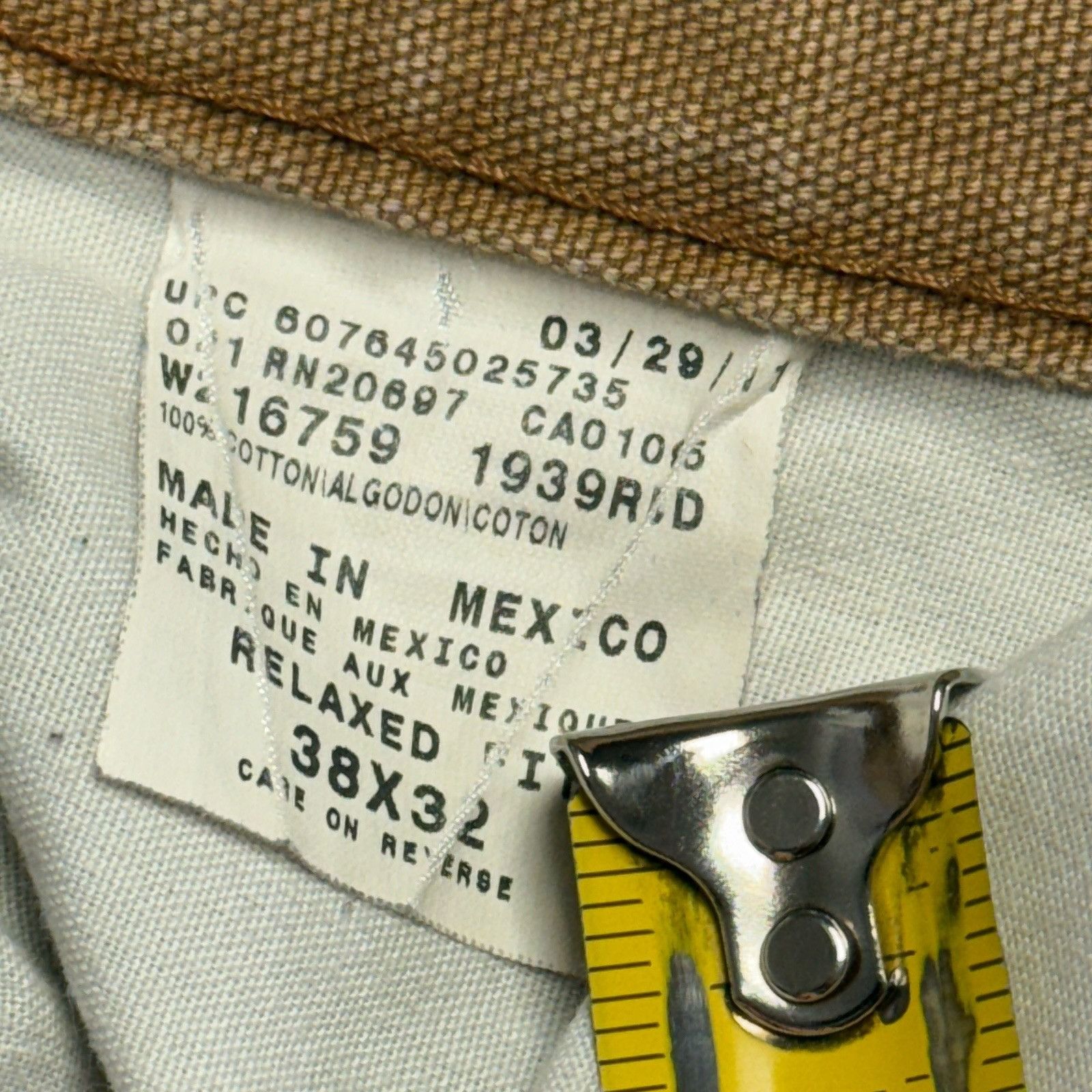 Dickies Vintage Dickies Carpenter Relaxed Fit Canvas Pants 38x32 Size US 38 / EU 54 - 8 Thumbnail