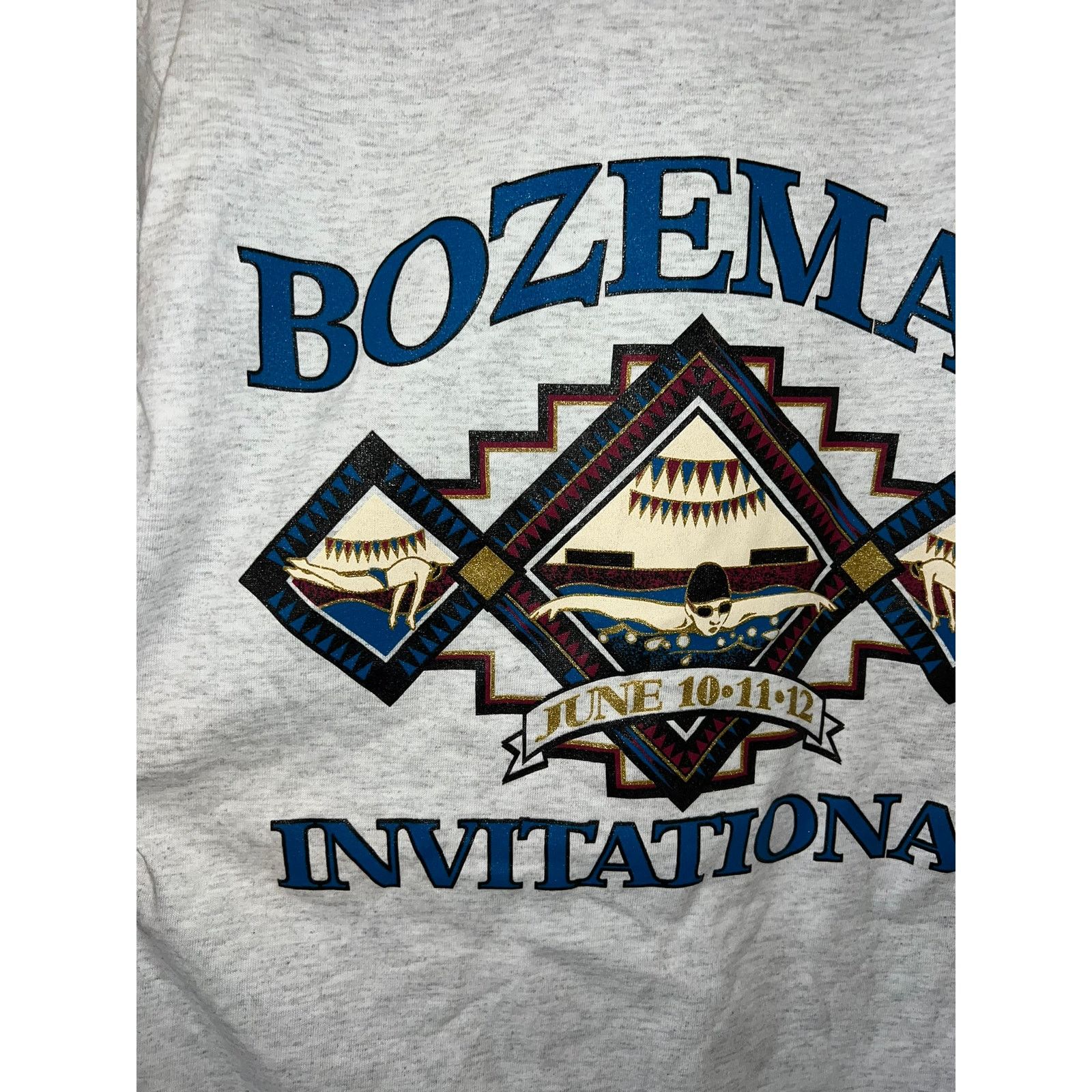 Jerzees Vintage Bozeman Shirt Invitational Swimming Swim Tee 90s M Size US M / EU 48-50 / 2 - 7 Thumbnail