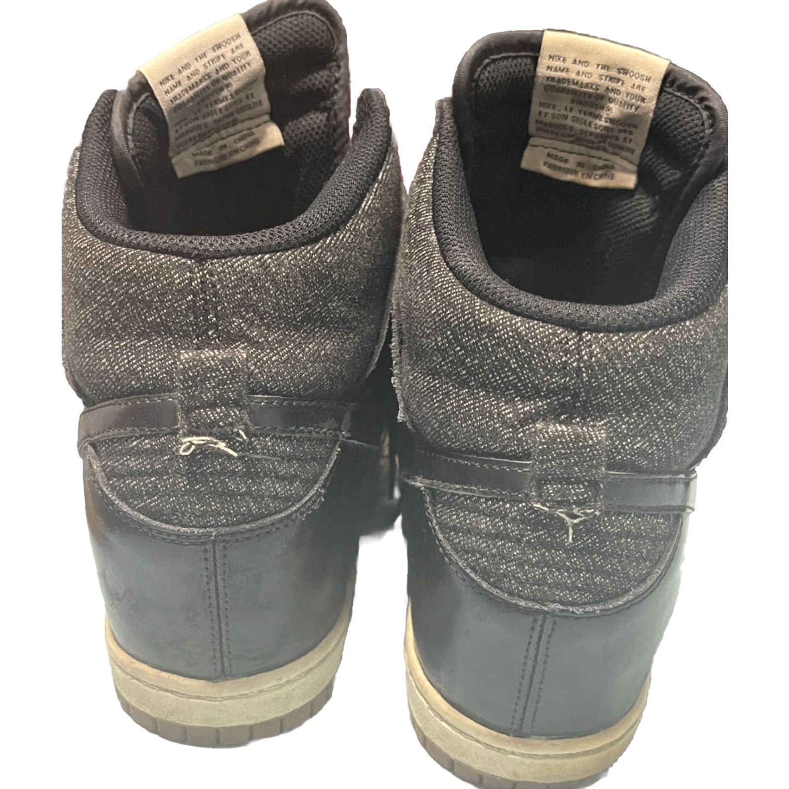 Nike Nike Dunk Sky Hi Essential Sneaker Women’s Sz 10 Black Gray Tweed Hidden Wedge Nike Sky Hi Essential Sneakers Women’s 10 Black Size US 10 / IT 40 - 4 Thumbnail