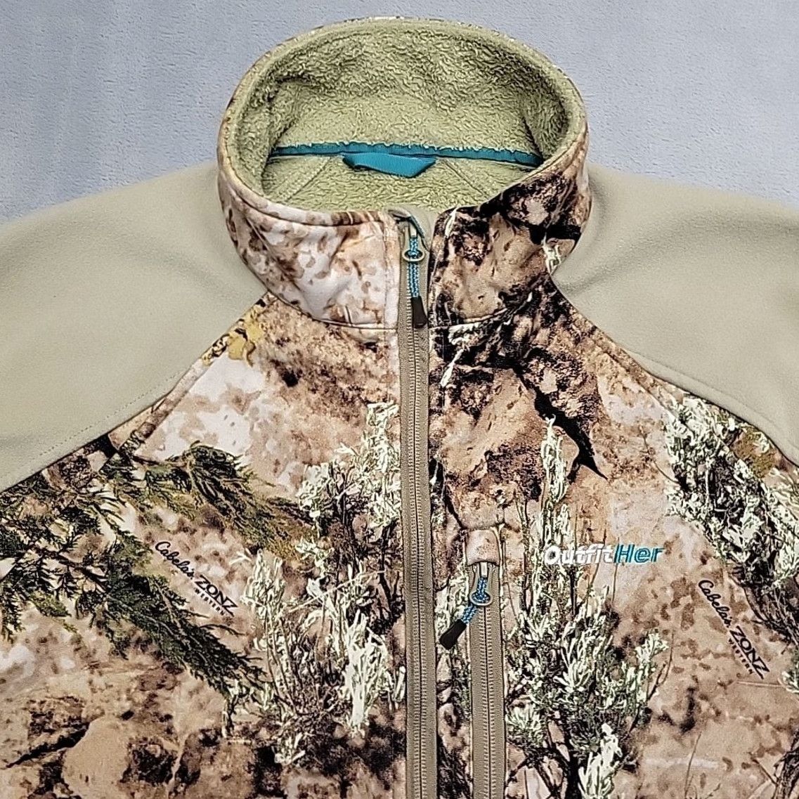 Vintage Cabelas Jacket Womens M/L Camouflage OutfitHer Zonz Western Fleece Hunt Outdoor Shirt Womens Camouflage Brown All Seasons Mens? Size L / US 10 / IT 46 - 3 Thumbnail