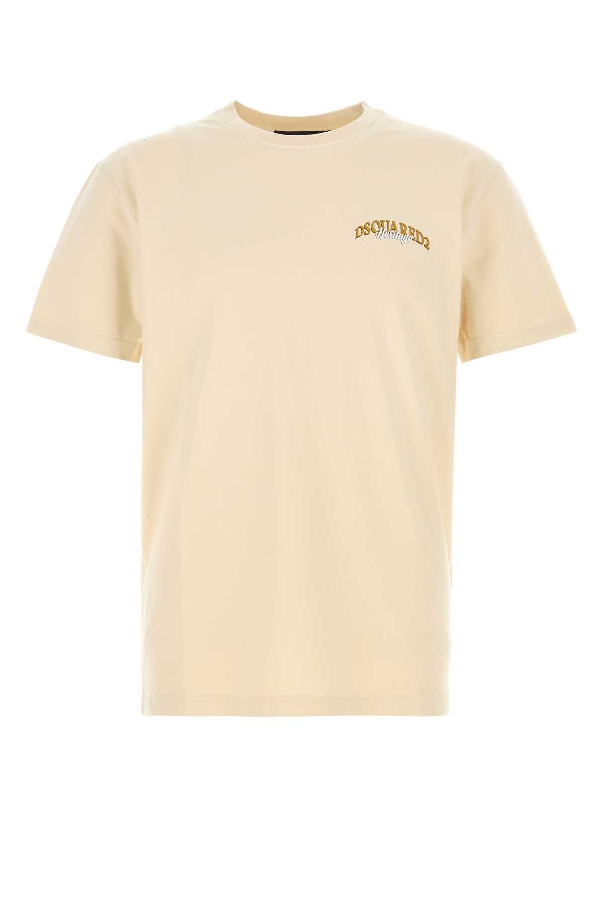 Beige Cotton T-Shirt