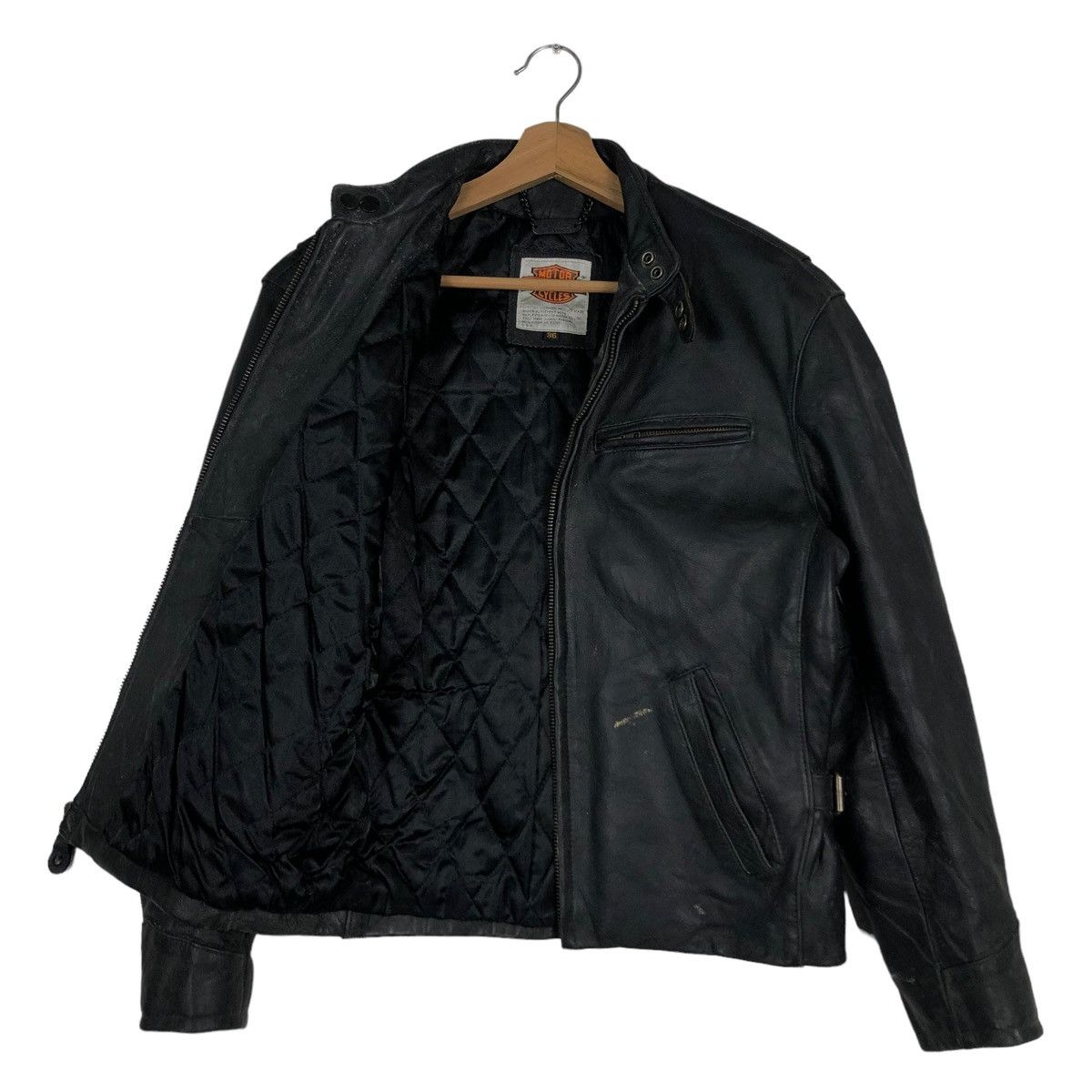 Harley Davidson 🔥VINTAGE LEATHER JACKET HARLEY DAVIDSON SCREAMING EAGLE USA Size US M / EU 48-50 / 2 - 10 Thumbnail