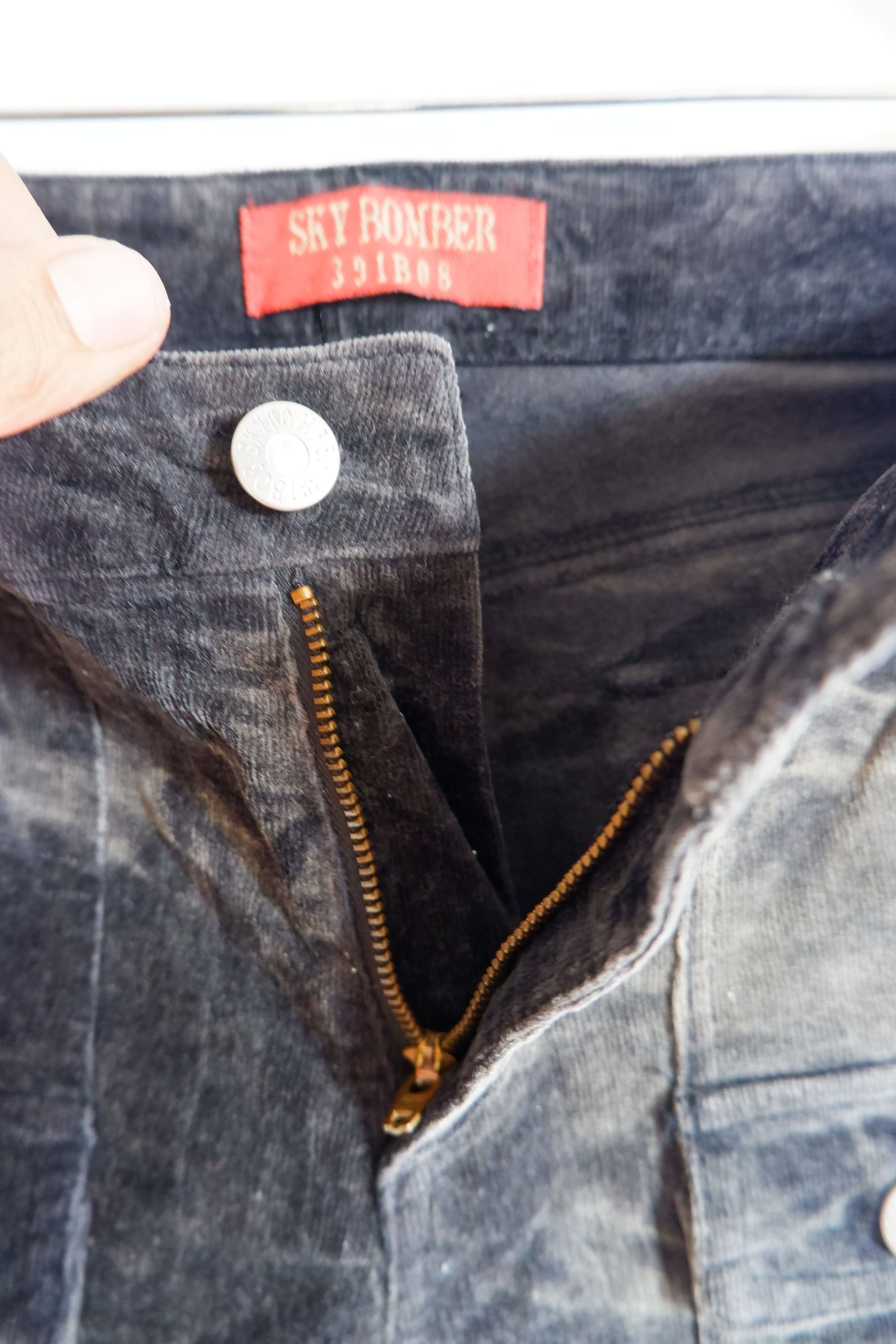 Vintage Sky Bomber Flared Corduroy Pants