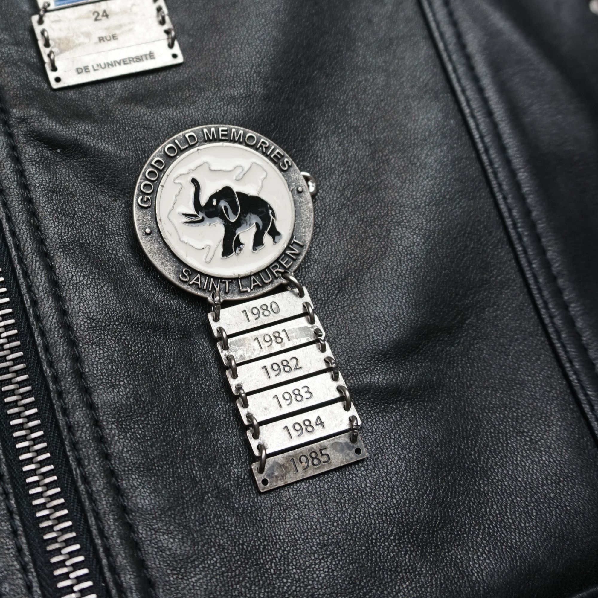 Saint Laurent Paris Saint Laurent Paris Leather Jacket With Metal Studs And Pins Size US M / EU 48-50 / 2 - 8 Thumbnail