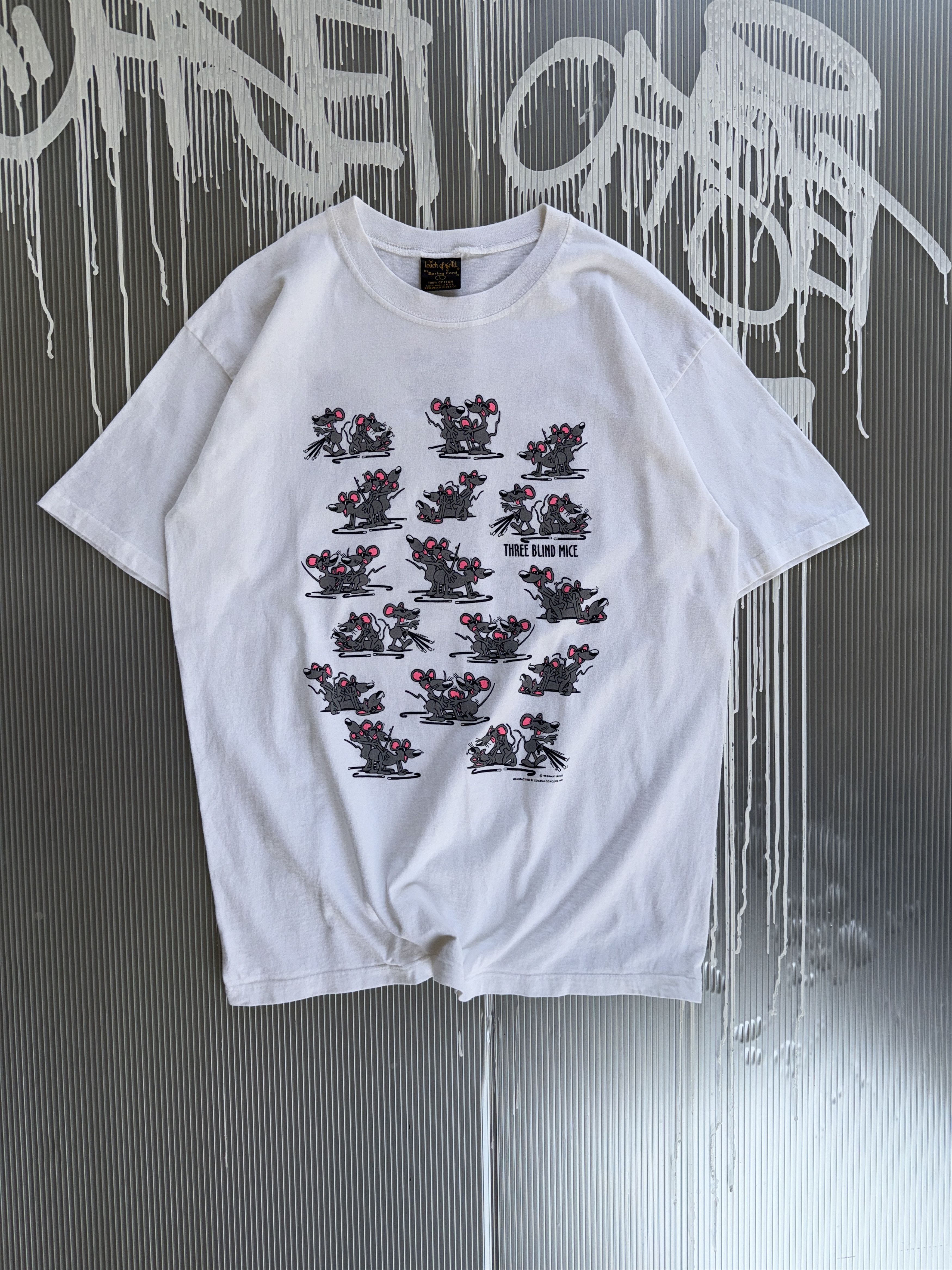Vintage Three Blind Mice vintage 92' single stitch white t-shirt - L Size US L / EU 52-54 / 3 - 1 Thumbnail