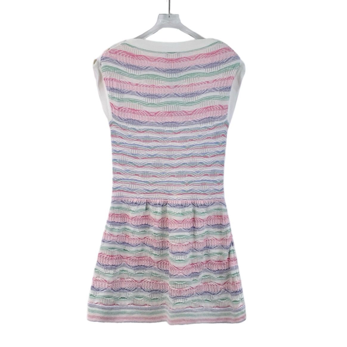 Chanel Chanel Colorblocked Striped Cotton Drop Shoulder Knit Dress Size XS / US 0-2 / IT 36-38 - 2 Thumbnail