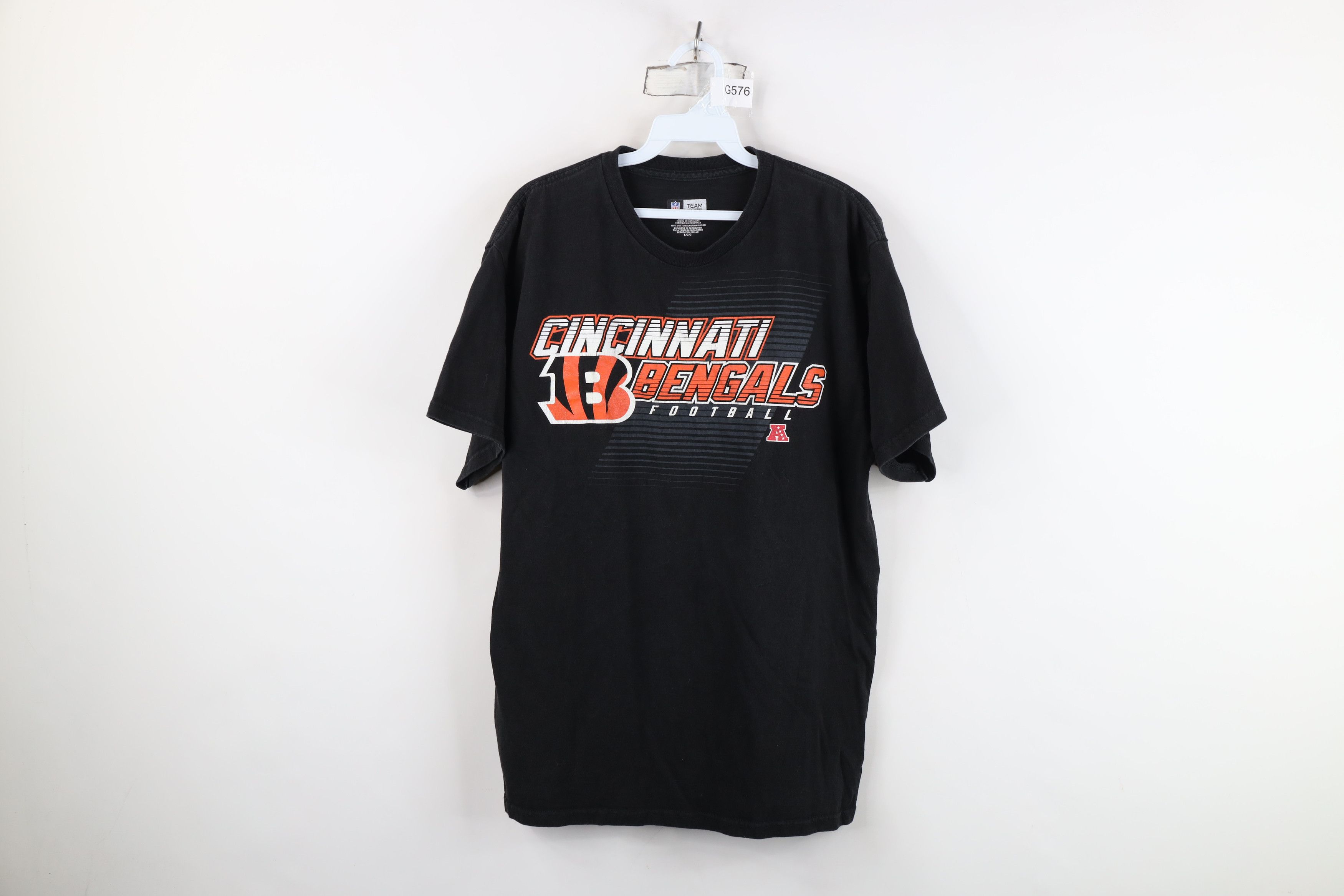 Vintage Y2K NFL Spell Out Cincinnati Bengals Football T-Shirt Size US L / EU 52-54 / 3 - 1 Thumbnail