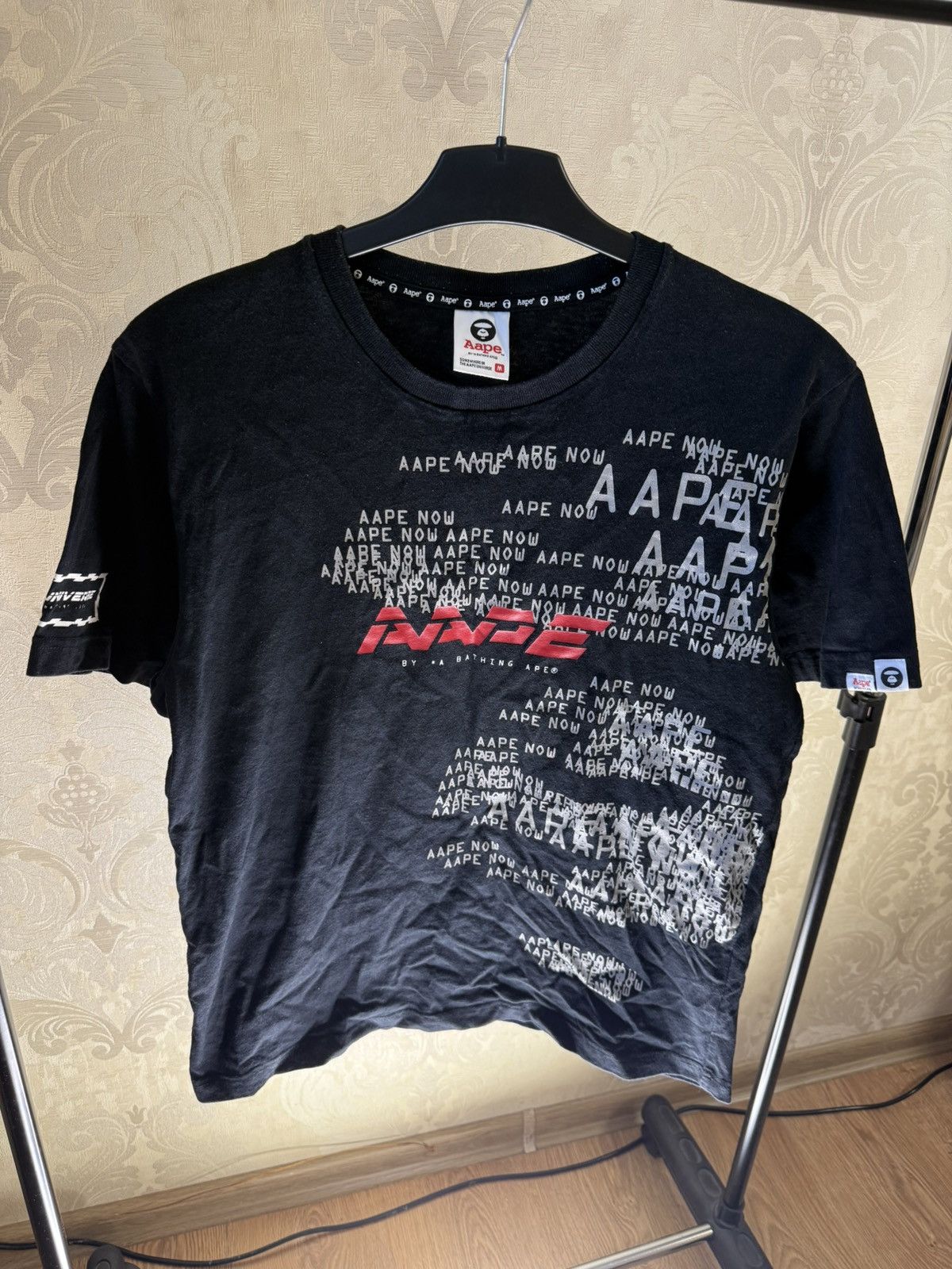 Aape AAPE BLACK T-SHIRT GRAPHIC PRINT STREETWEAR STYLE SIZE M Size US M / EU 48-50 / 2 - 1 Thumbnail