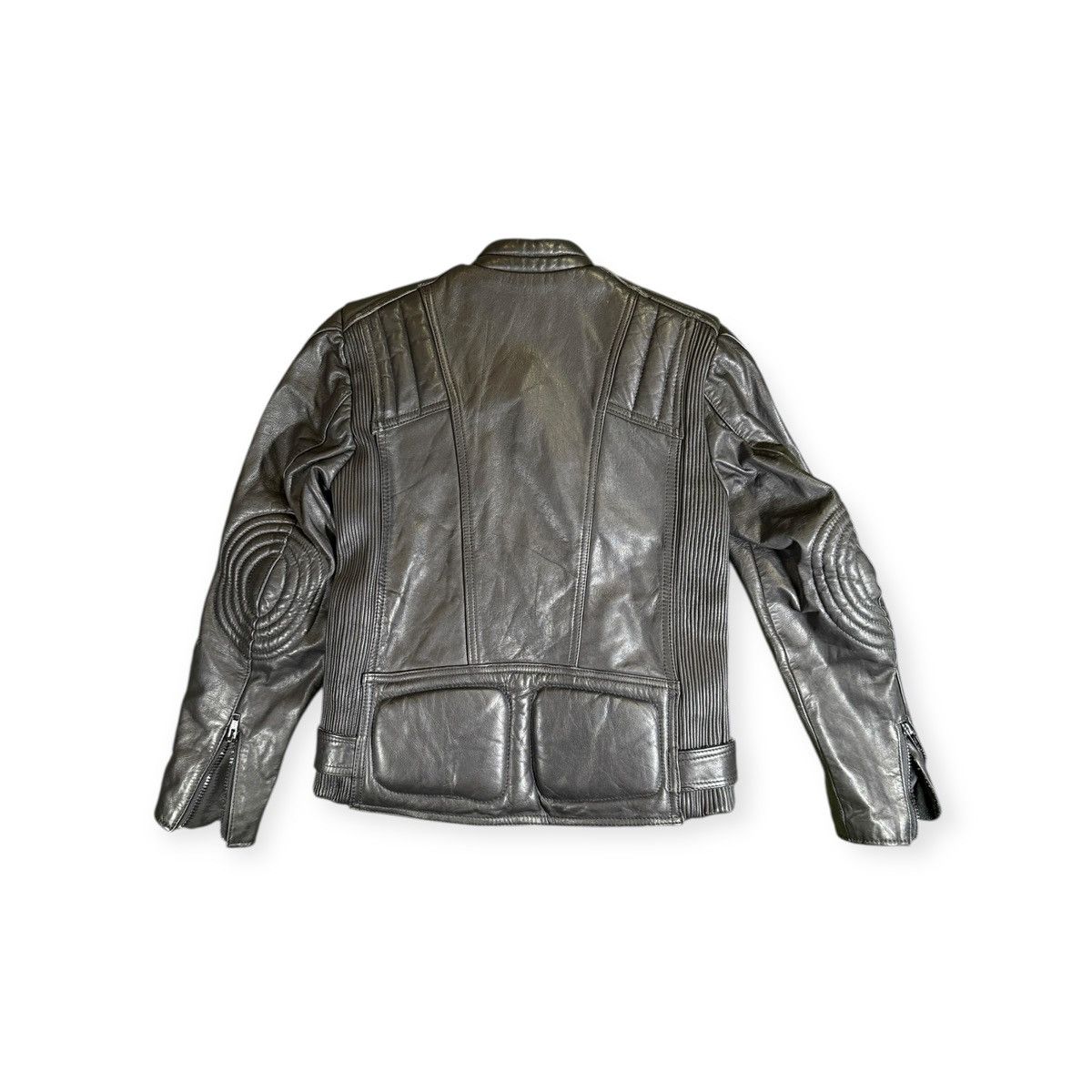 Other Vintage Echt Leder Genuine Leather Biker Jacket Size S / US 4 / IT 40 - 2 Thumbnail
