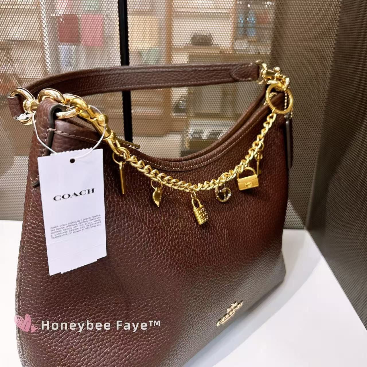 Coach Laurel Shoulder Bag CR148 Gold/Maple Size ONE SIZE - 4 Thumbnail