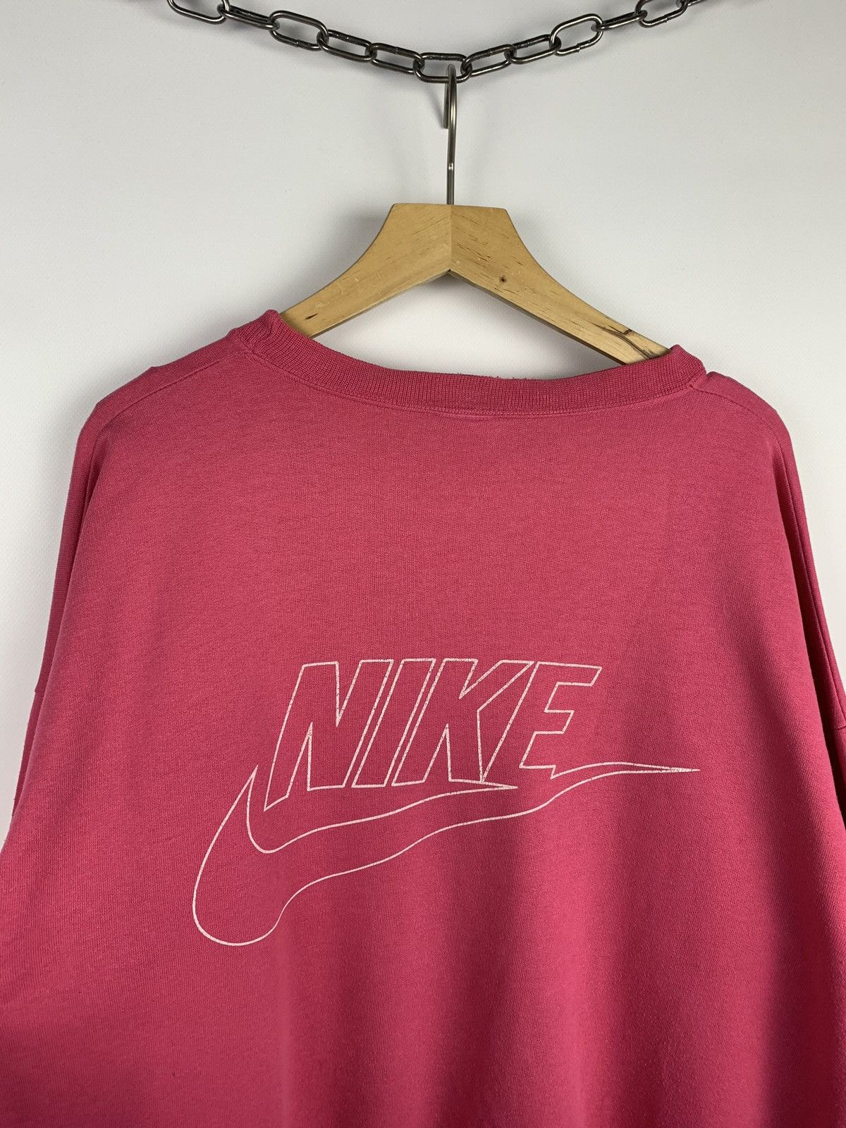 Nike Iconic Vintage Nike Swoosh Sweatshirt Pink Men’s XL Size Size US XL / EU 56 / 4 - 2 Thumbnail