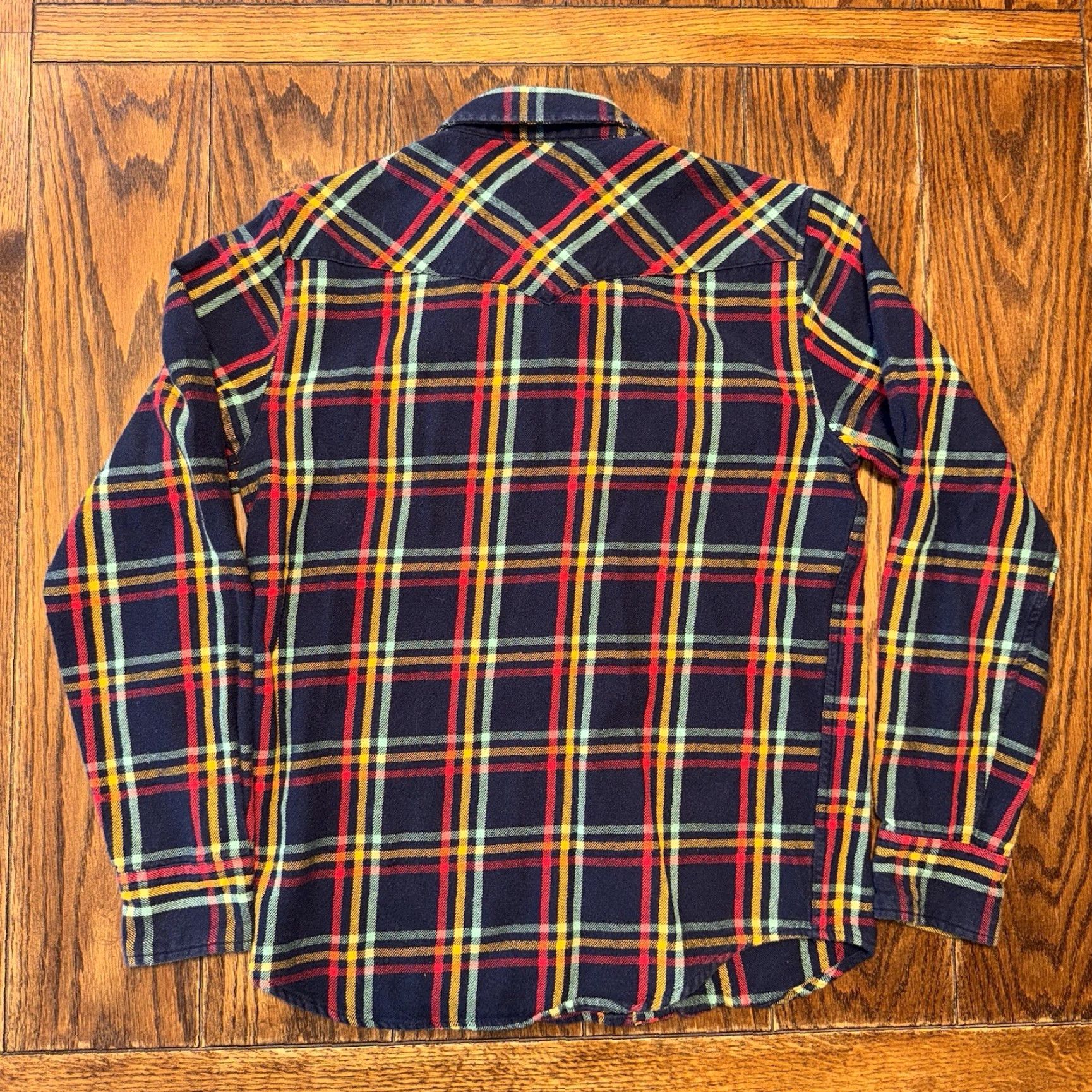 Topo Designs Topo Designs Mountain Flannel Shirt Mens Size Small Navy Blue Plaid Pockets Button-Up Cotton Workwear Long Sleeve Vintage? No Size US S / EU 44-46 / 1 - 5 Thumbnail