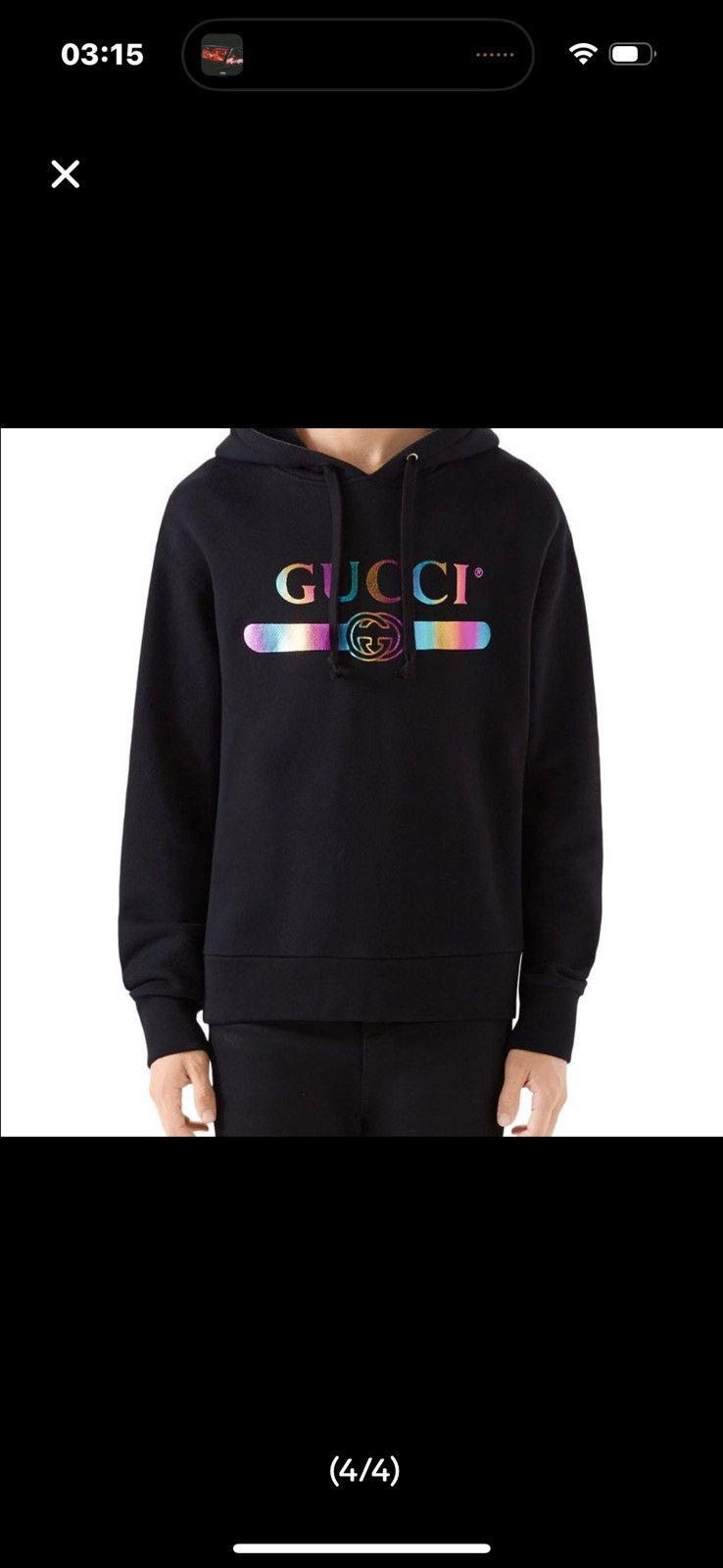 Gucci Gucci rainbow logo hoodie Size US M / EU 48-50 / 2 - 4 Thumbnail