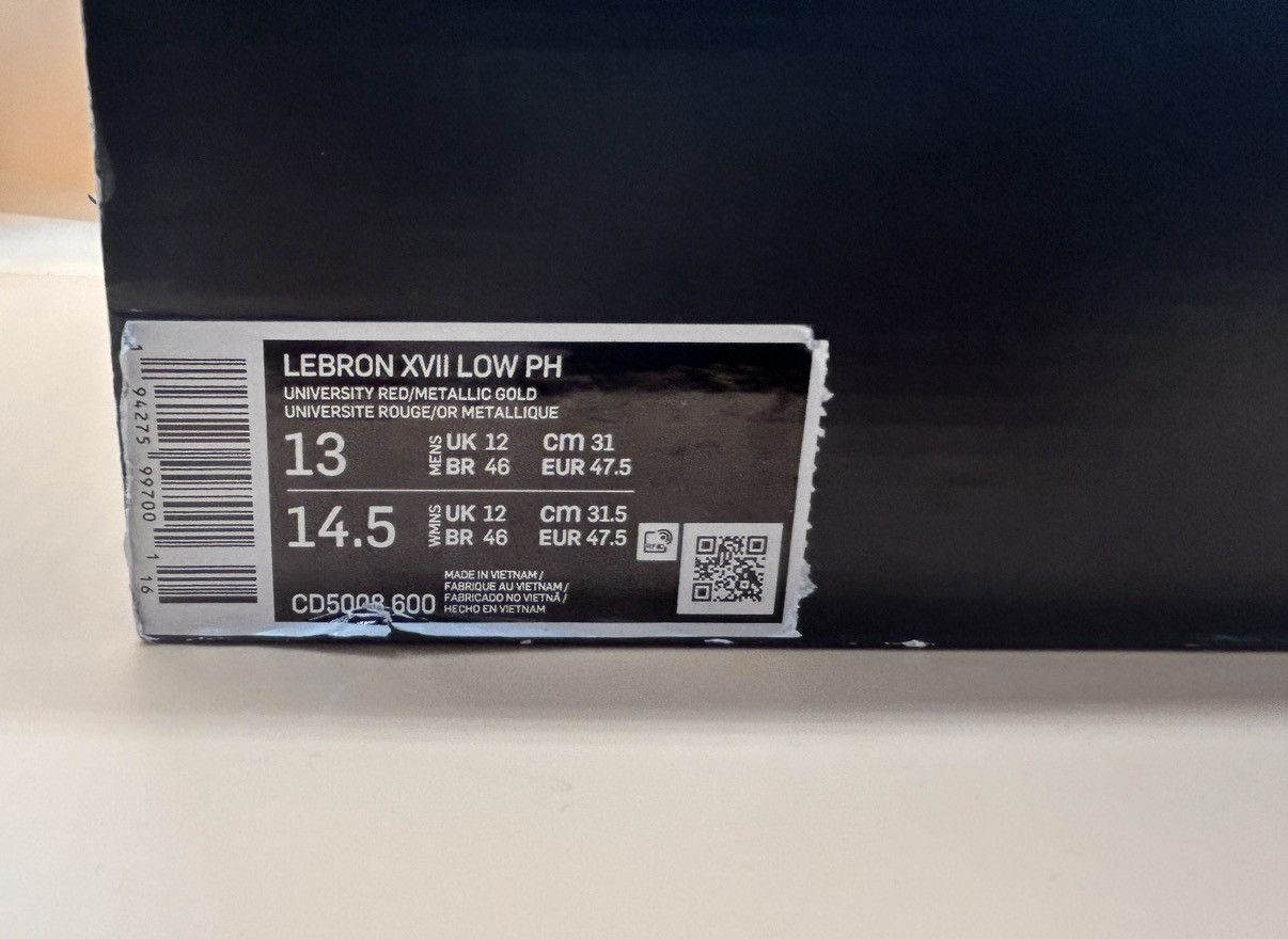 Nike Size 13- Nike Lebron 17 Low PH Titan “Agimat” 2020 Size US 13 / EU 46 - 11 Thumbnail