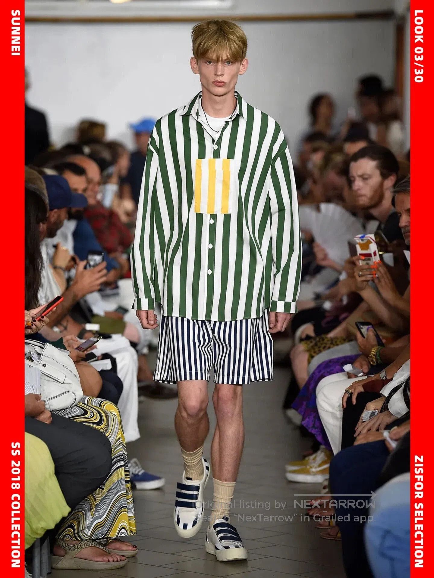 Sunnei SUNNEI Striped Colorblock Shirt SS18. Size US M / EU 48-50 / 2 - 1 Thumbnail