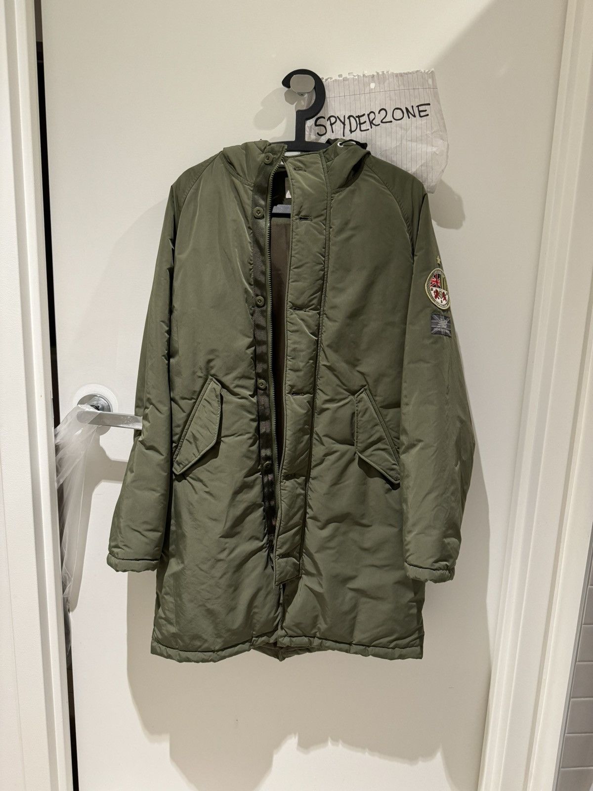 image of Aime Leon Dore Sideline Team Jacket in Olive, Men's (Size Medium)