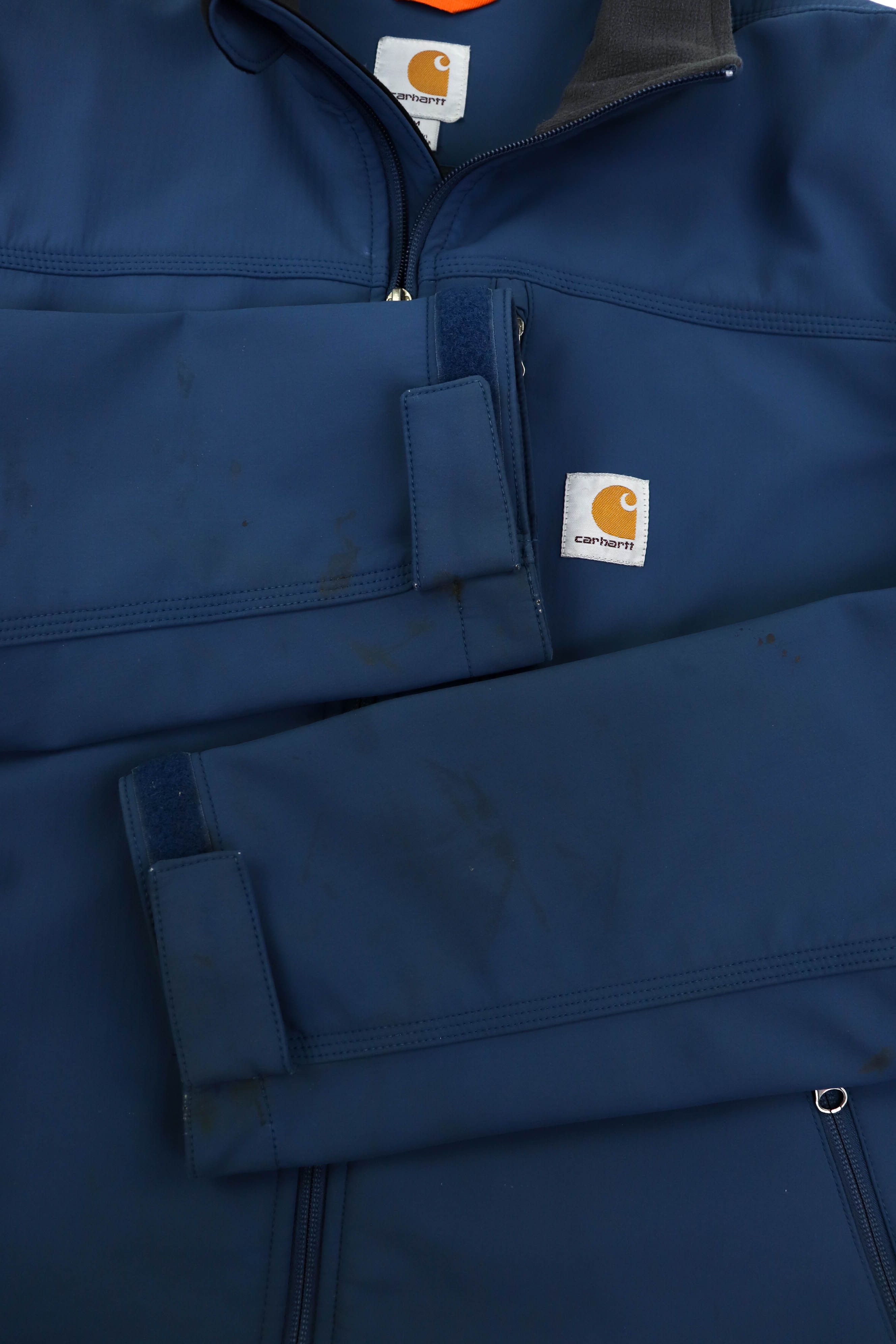 Carhartt Carhartt Distressed Blue Soft Shell Denwood Zip Work Jacket Size US M / EU 48-50 / 2 - 7 Thumbnail