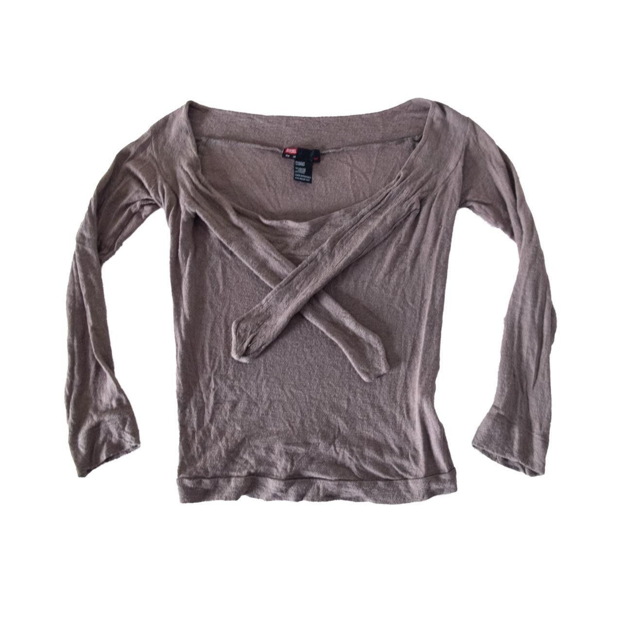 Diesel Brown Diesel Wool sweater top Size XS / US 0-2 / IT 36-38 - 2 Thumbnail