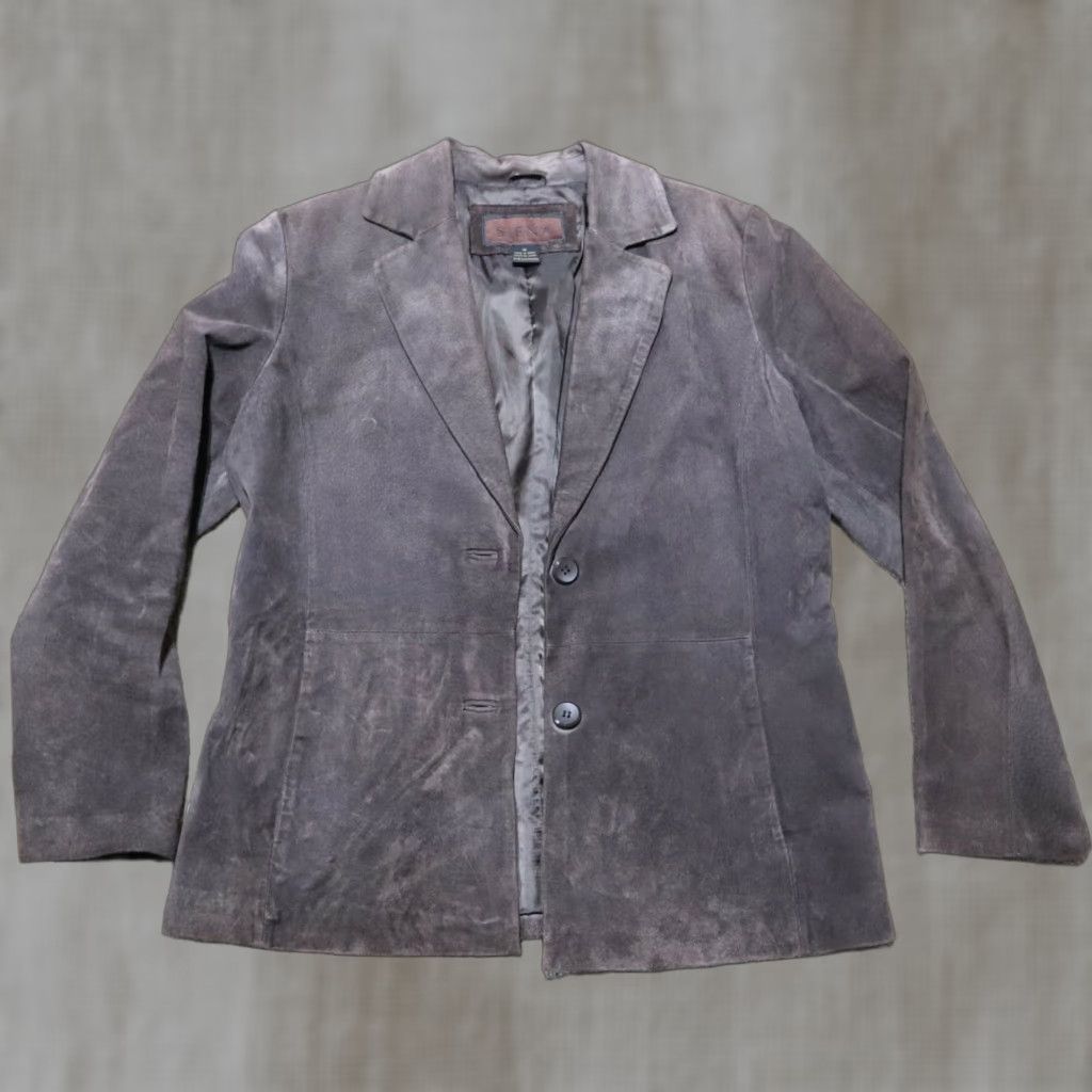 Vintage Siena Studio Jacket Women Leather Brown Size 10 Adult Size L / US 10 / IT 46 - 1 Thumbnail