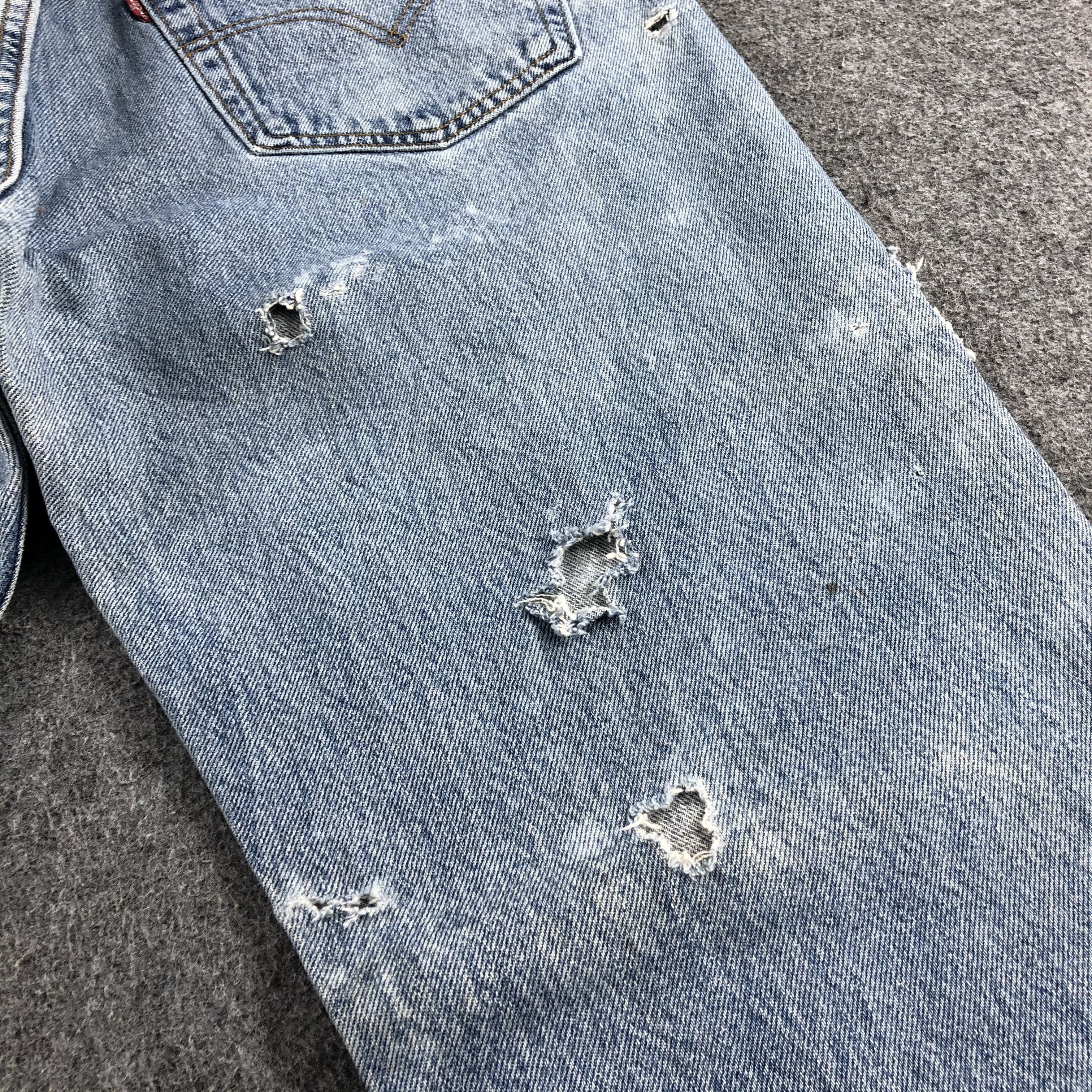 Levi's Vintage 90s Blue Wash Levis 501 Jeans-J1753 Size US 32 / EU 48 - 9 Thumbnail