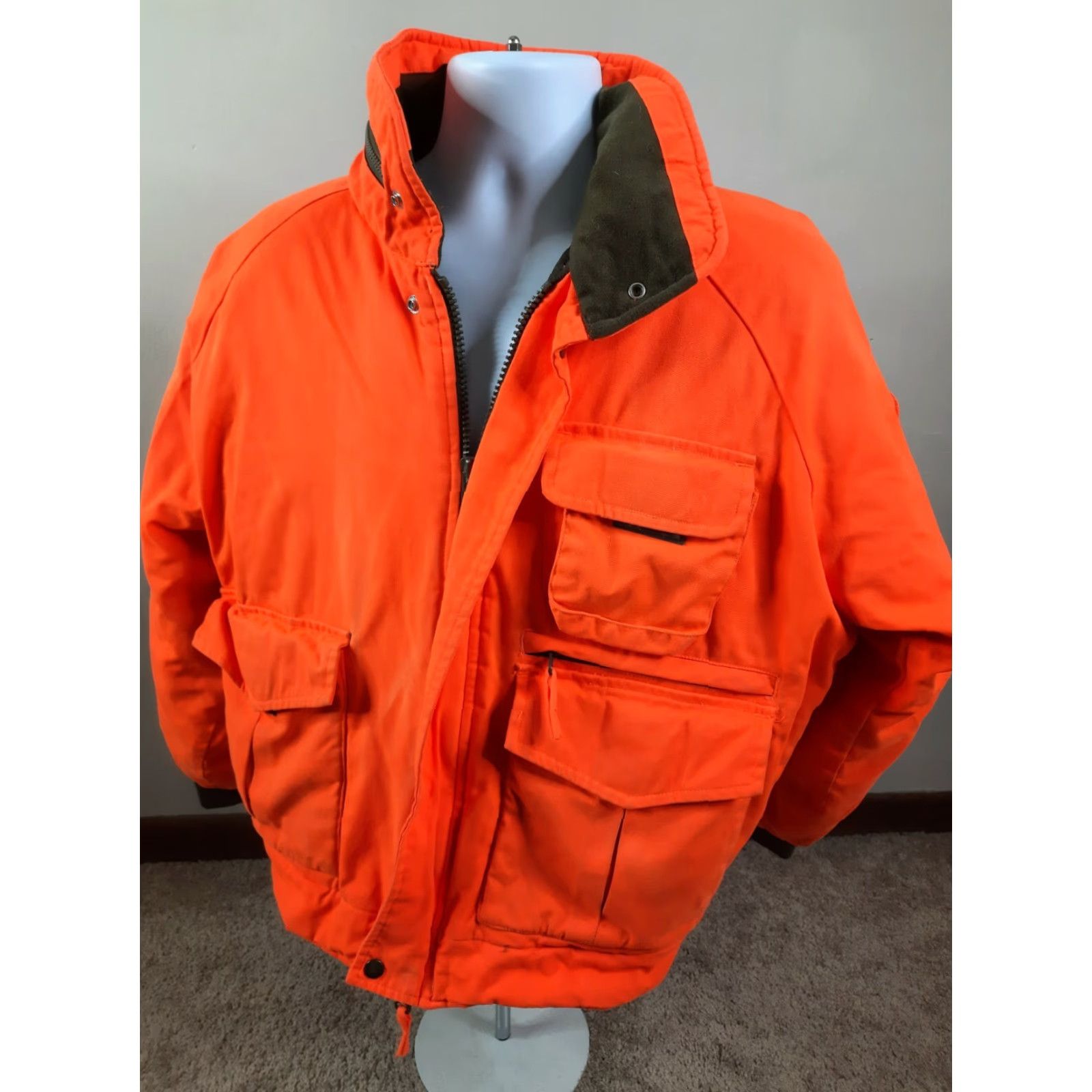 Vintage VINTAGE Trail Stalker Blaze Orange Zip Snap Up Hunting Coat Insulated Jacket Men Medium Size US M / EU 48-50 / 2 - 3 Thumbnail