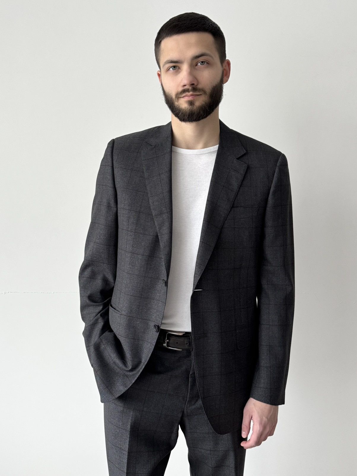 Canali Canali Exclusive Super 150’s Two Button Grey Wool Suit Size 40R - 1 Thumbnail