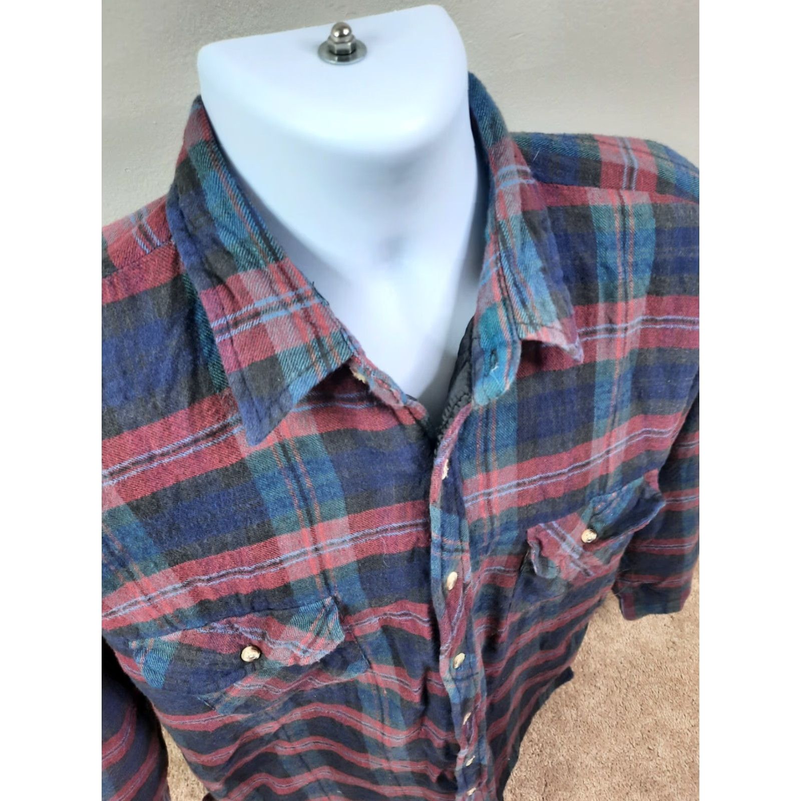 Vintage **VINTAGE ANDOVER TRAIL MEN'S PLAID FLANNEL COAT LARGE LINER QUILTED** User: **VINTAGE ANDOVER TRAIL MEN'S PLAID FLANNEL LINER QUILTED COAT LARGE** Size US L / EU 52-54 / 3 - 6 Thumbnail