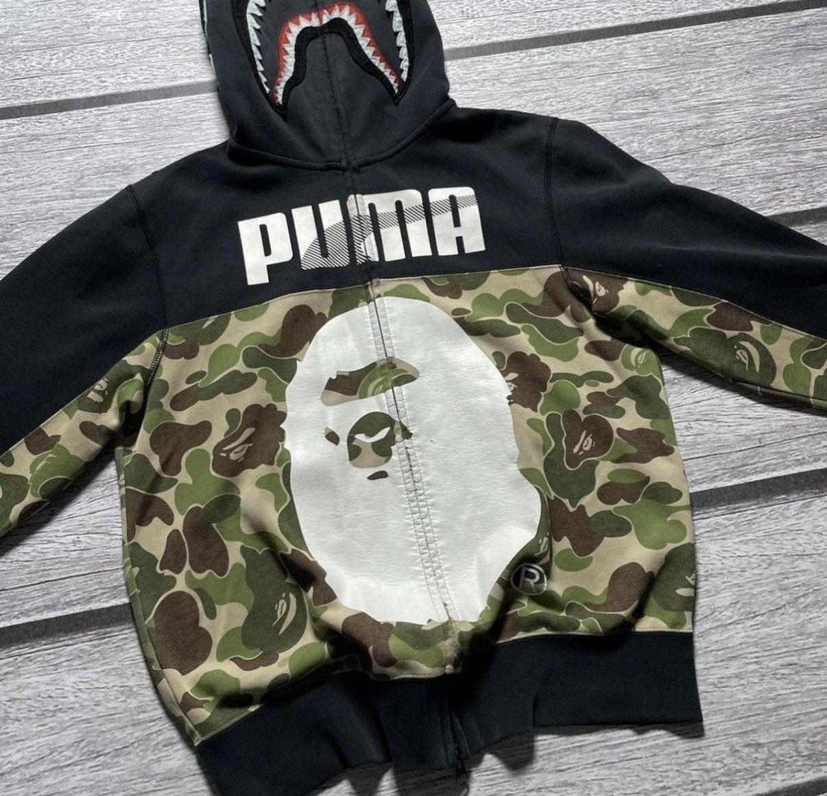 Bape Puma Shark Hoodie | Grailed