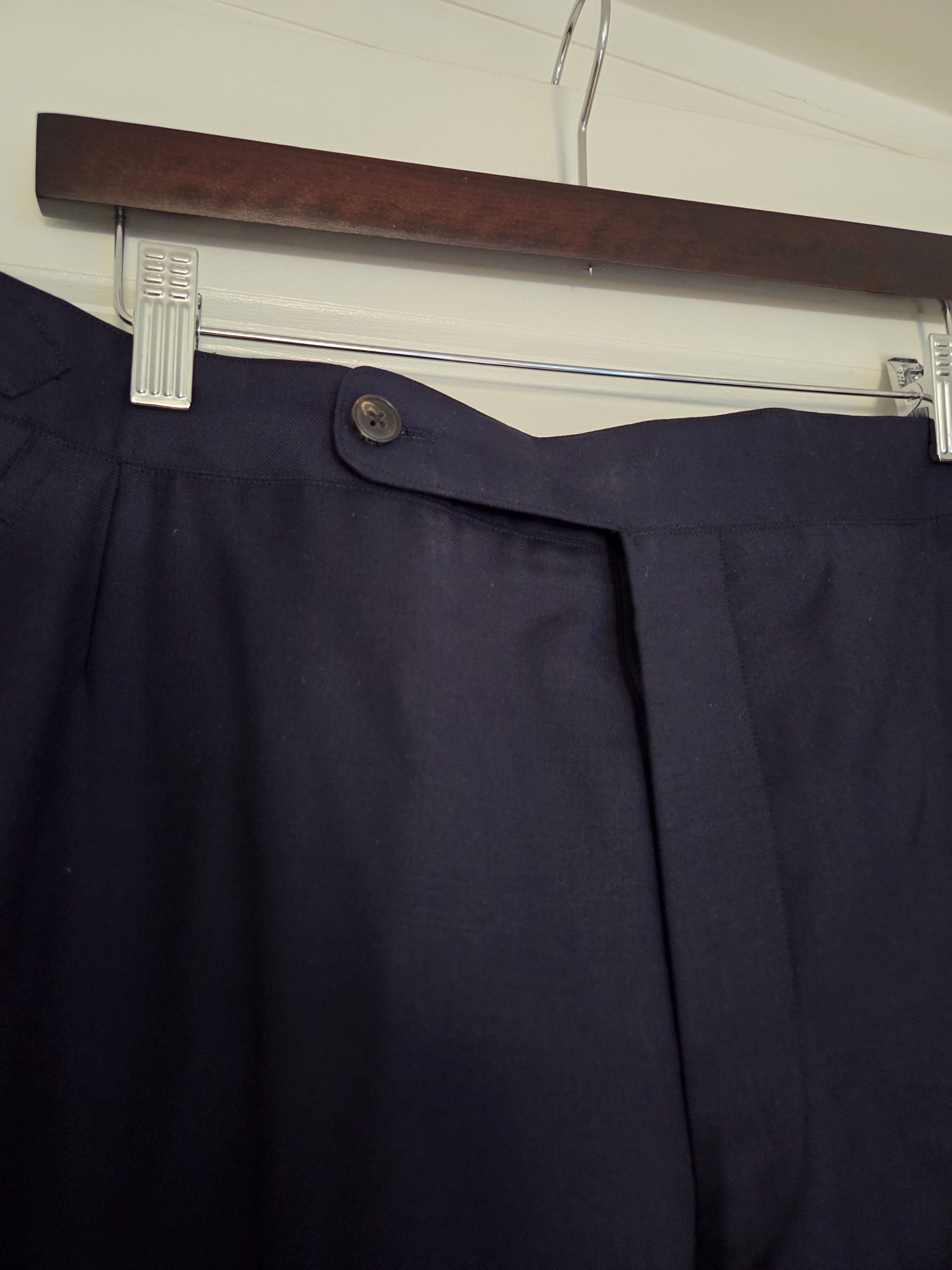 Other W. W. Chan navy wool twill dress pants Size 36R - 5 Thumbnail
