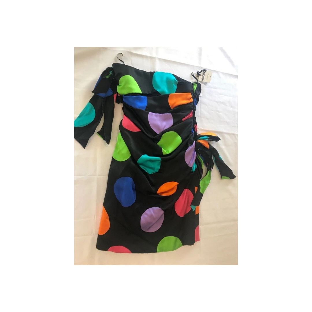 Moschino SS15 Moschino Couture Jeremy Scott Cocktail Dress Neon Size S / US 4 / IT 40 - 5 Thumbnail