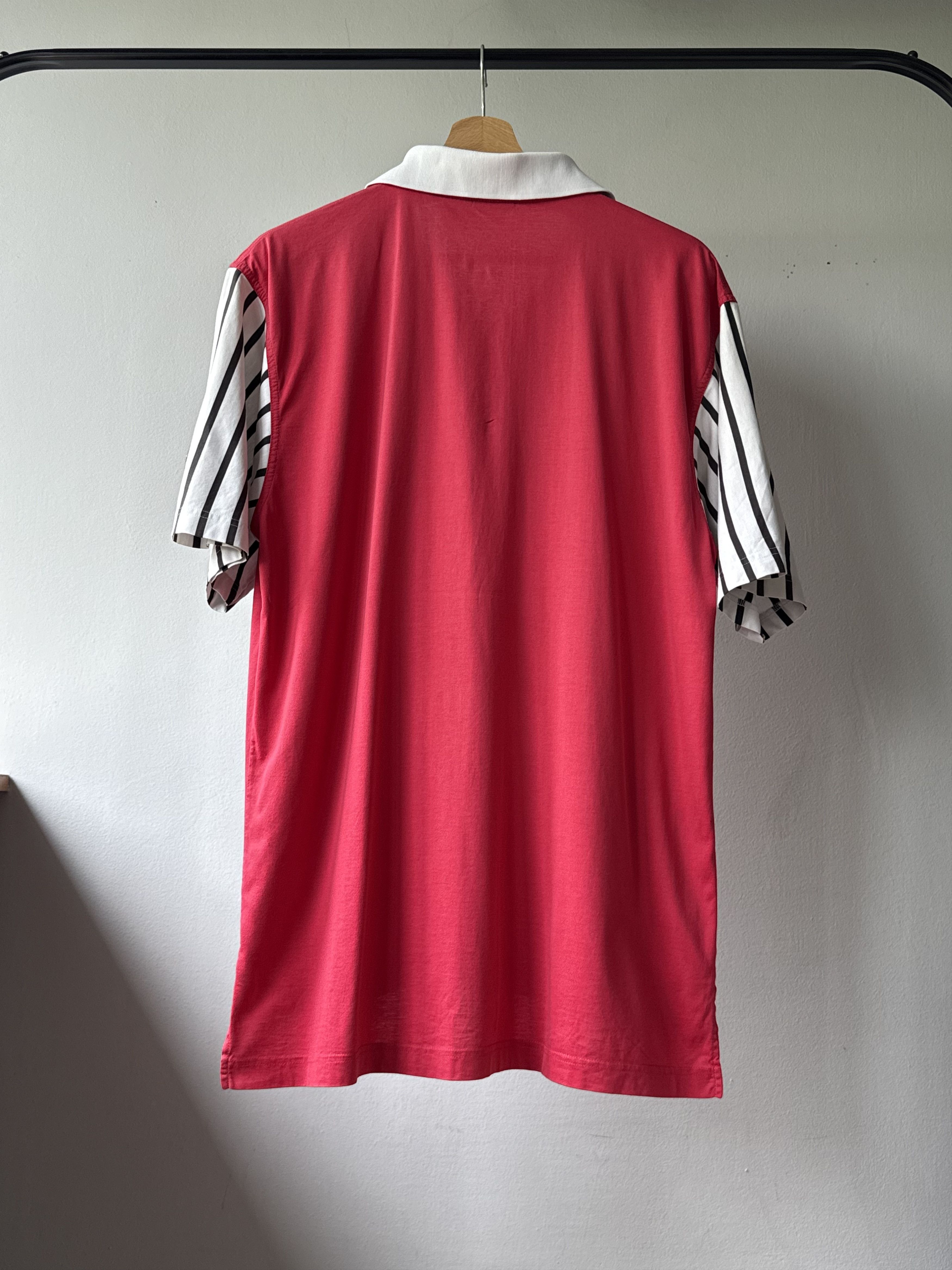 Nike Vintage Nike Supreme Court Striped Sleeves Red Polo Shirt Size US L / EU 52-54 / 3 - 2 Thumbnail